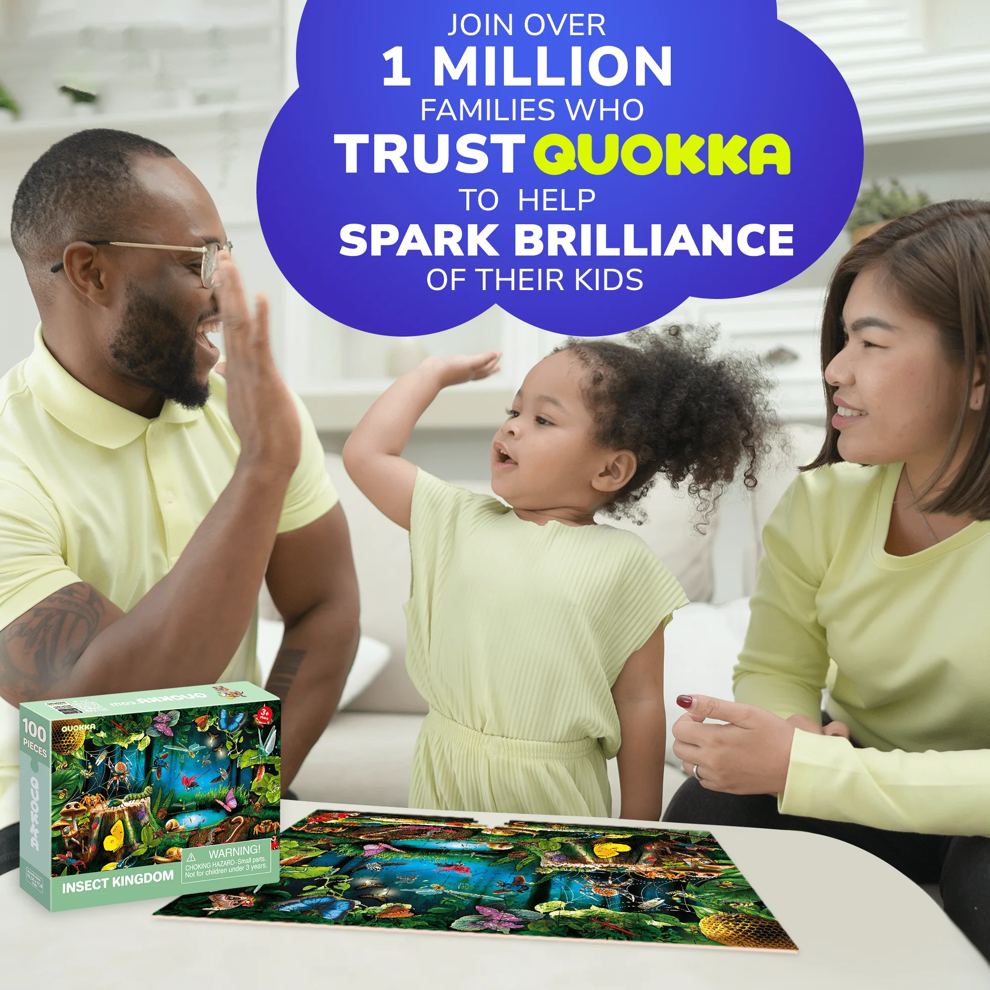 100 Pcs Jigsaw Puzzles for Kids | Insect Kingdom - Image 5