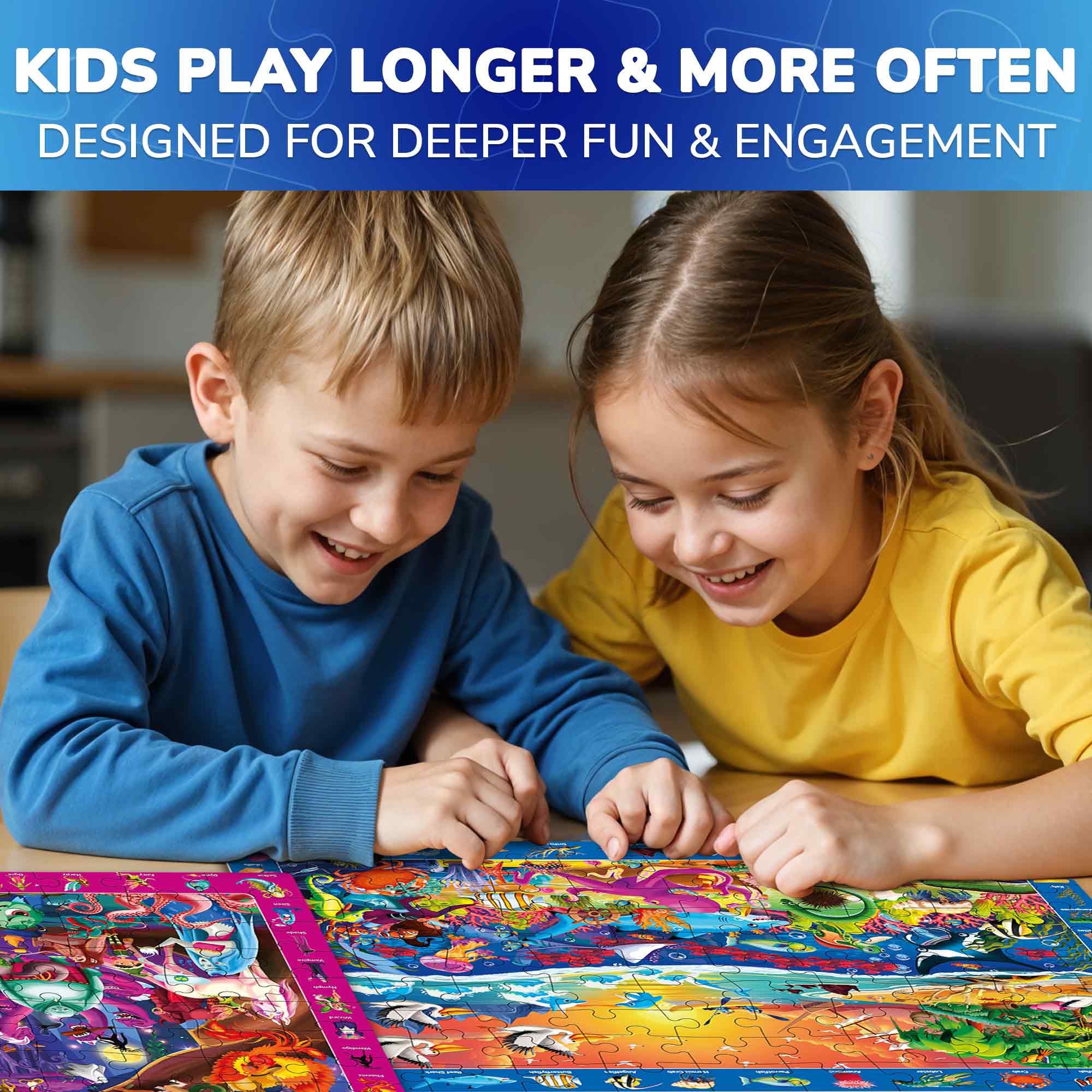 100 Piece Search & Find Puzzles for Kids | Nocturnal Life - Image 4