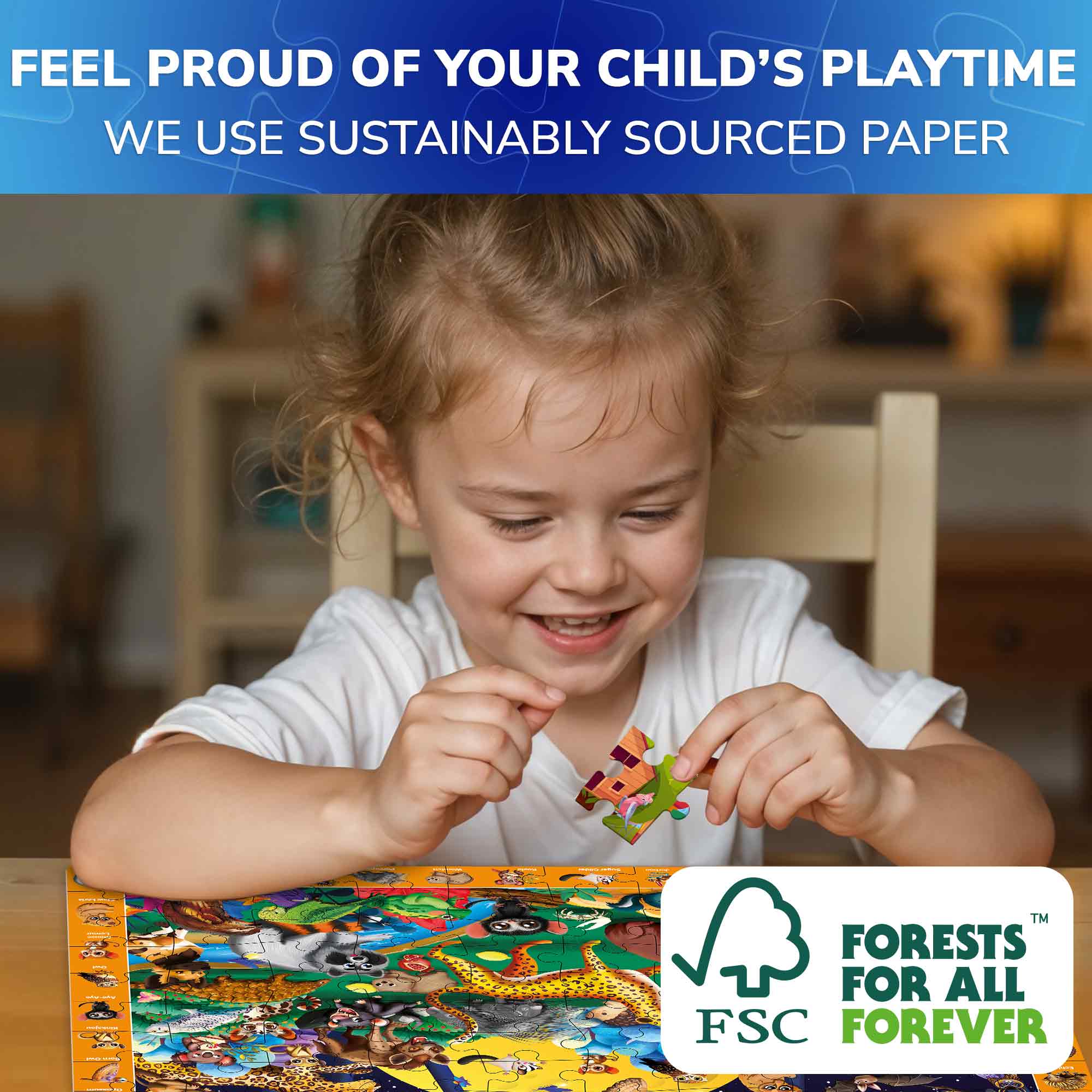 100 Piece Search & Find Puzzles for Kids | Nocturnal Life - Image 6