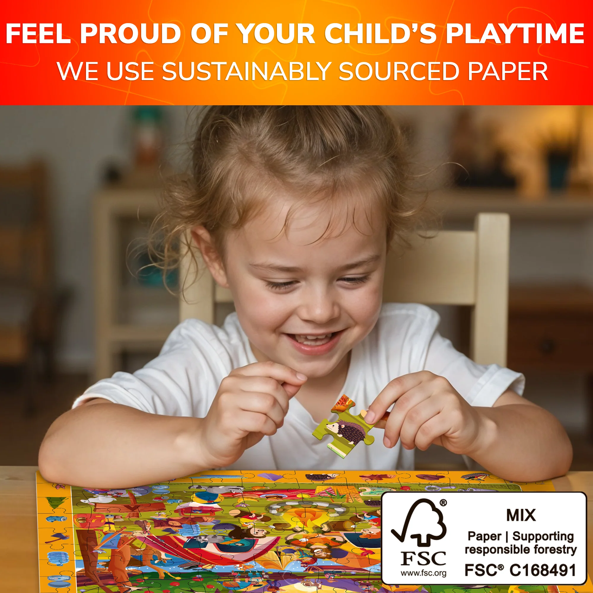 100 Piece Search & Find Puzzles for Kids Toy Store, Camping - Image 6