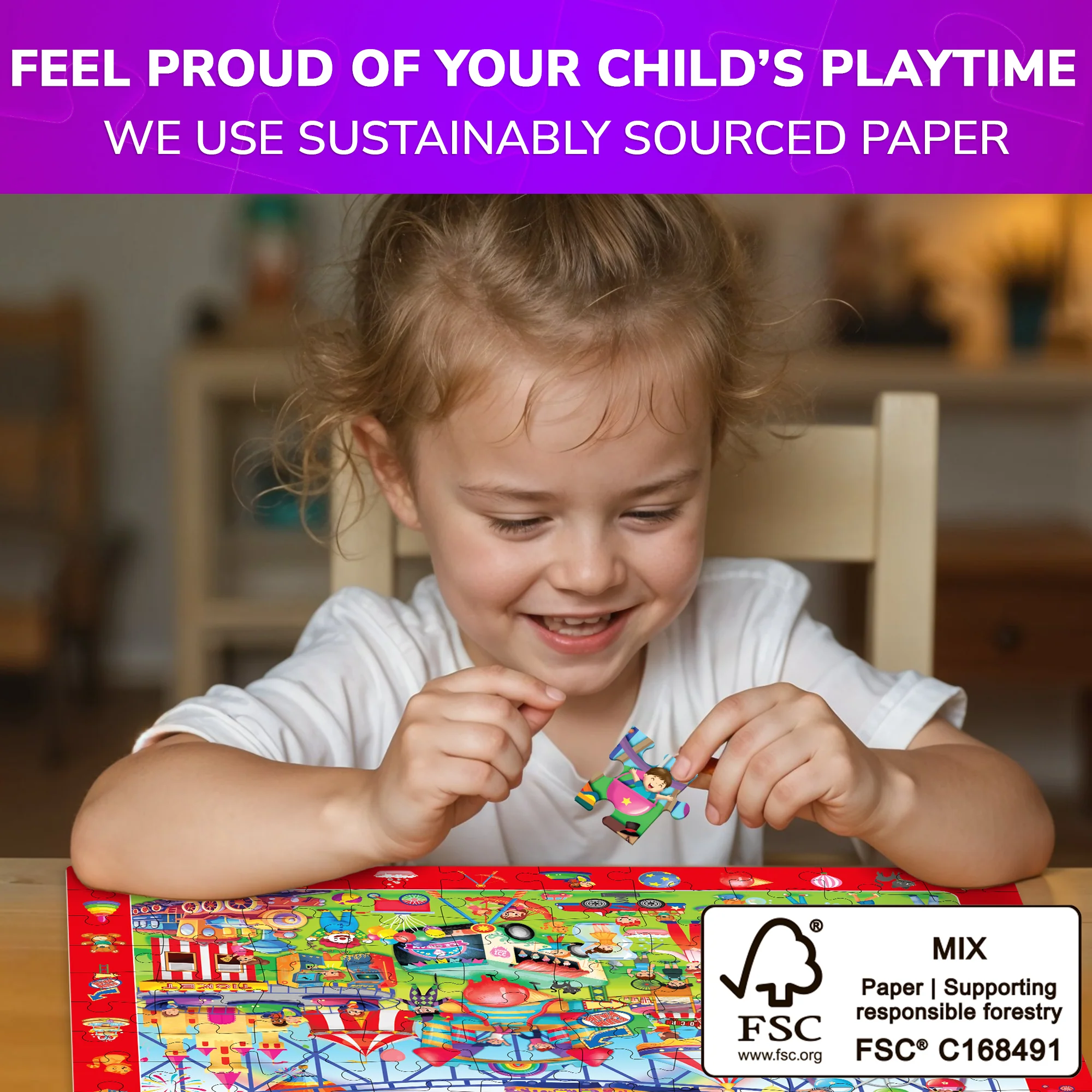 100 Piece Search & Find Puzzles for Kids with Kids Center - Image 6