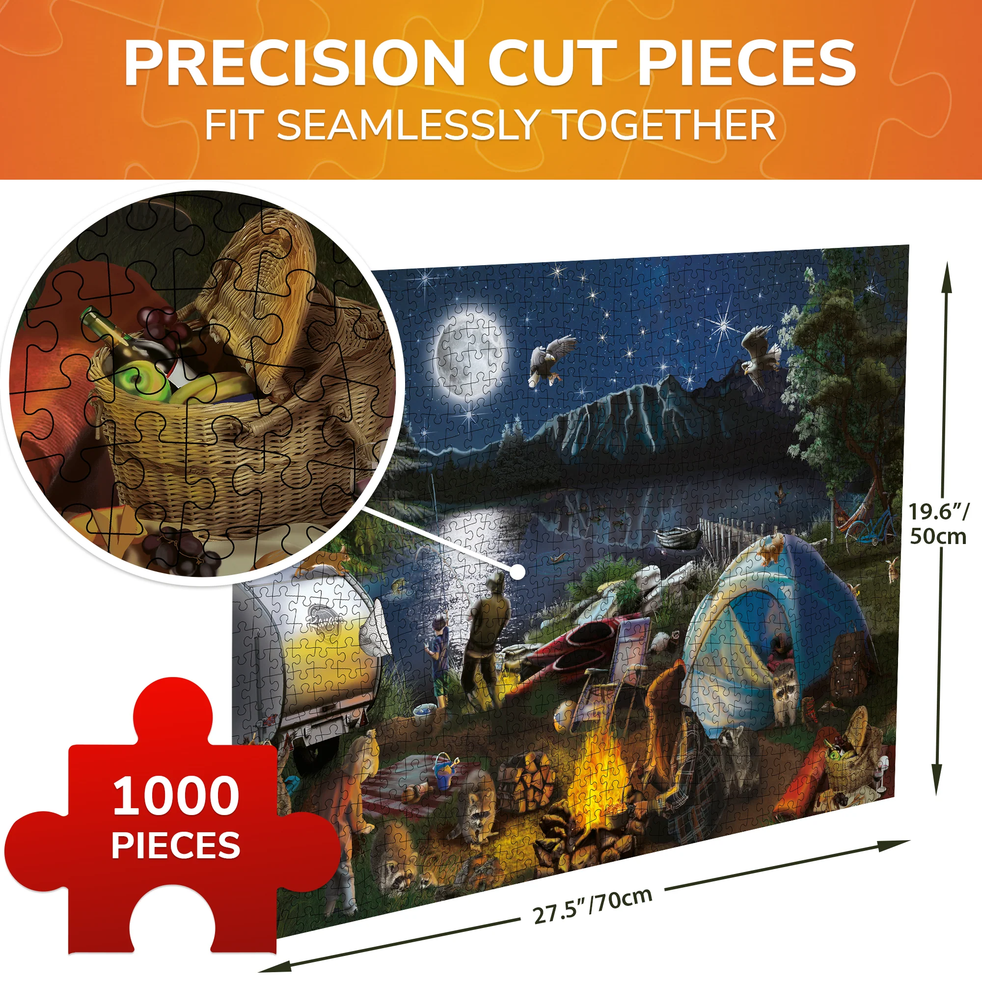 1000 Pcs Jigsaw Puzzle for Adults | Campfire - Image 4