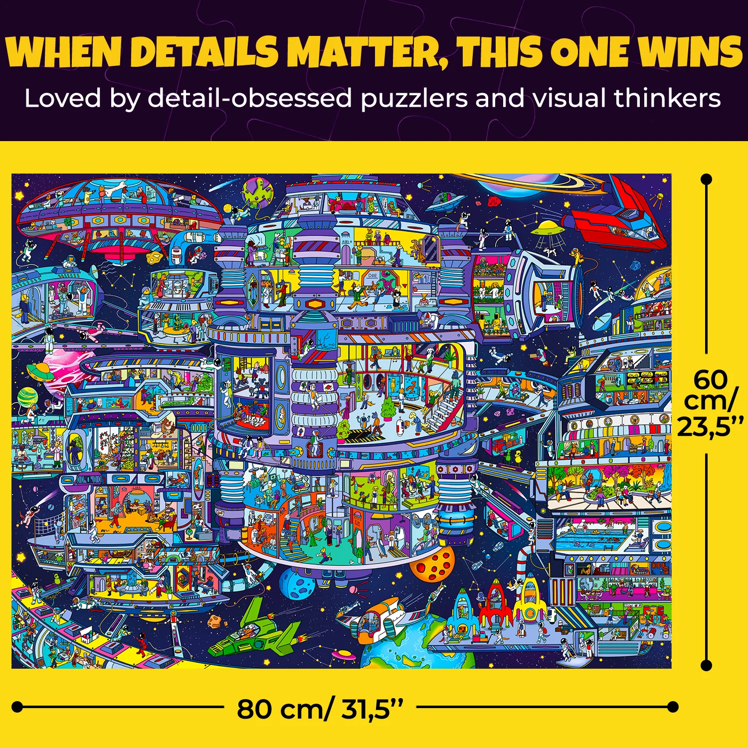 1000 Pcs Jigsaw Puzzle for Adults | Galactic Tails - Image 3