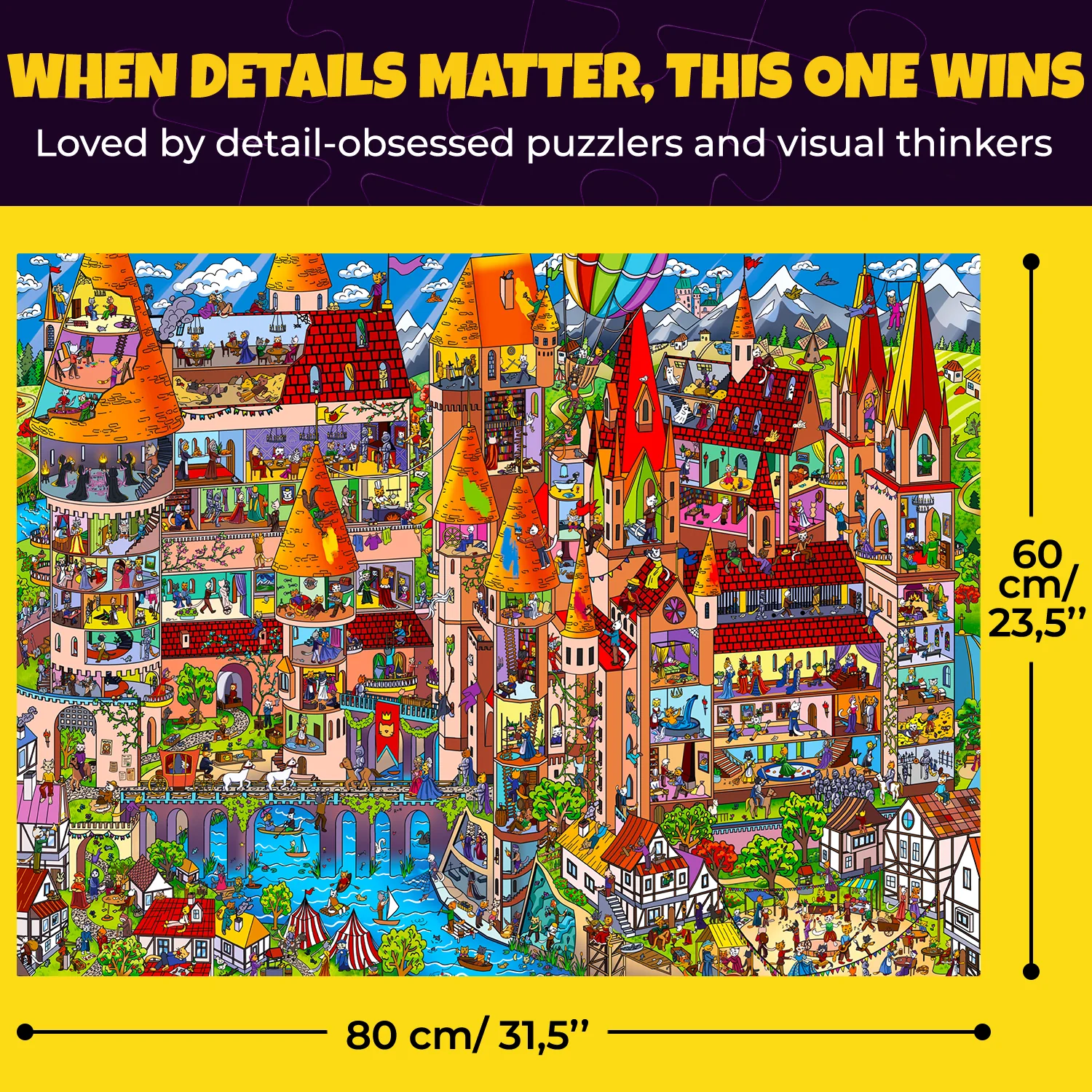 1000 Pcs Jigsaw Puzzle for Adults | Nighty Cats - Image 3