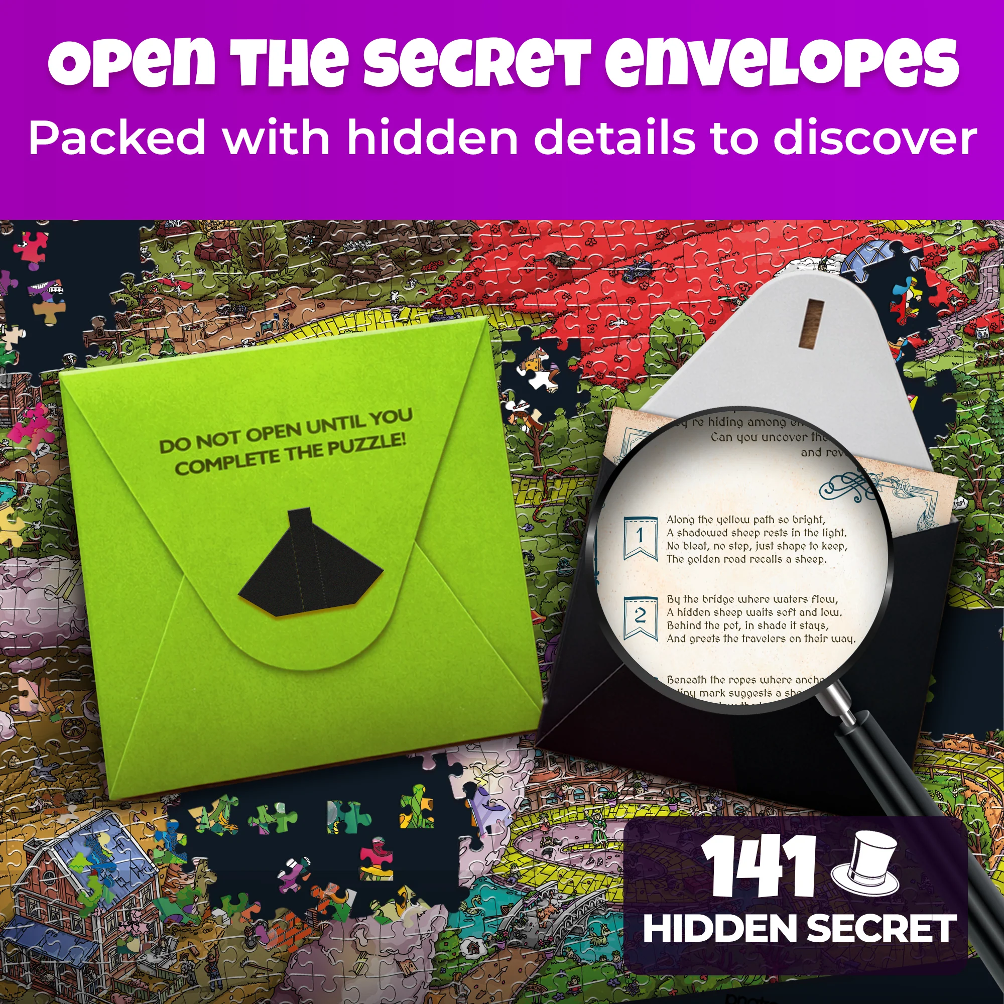 1000 Pcs Puzzle for Adults with Hidden Tasks | Emerald Kingdom - Image 4