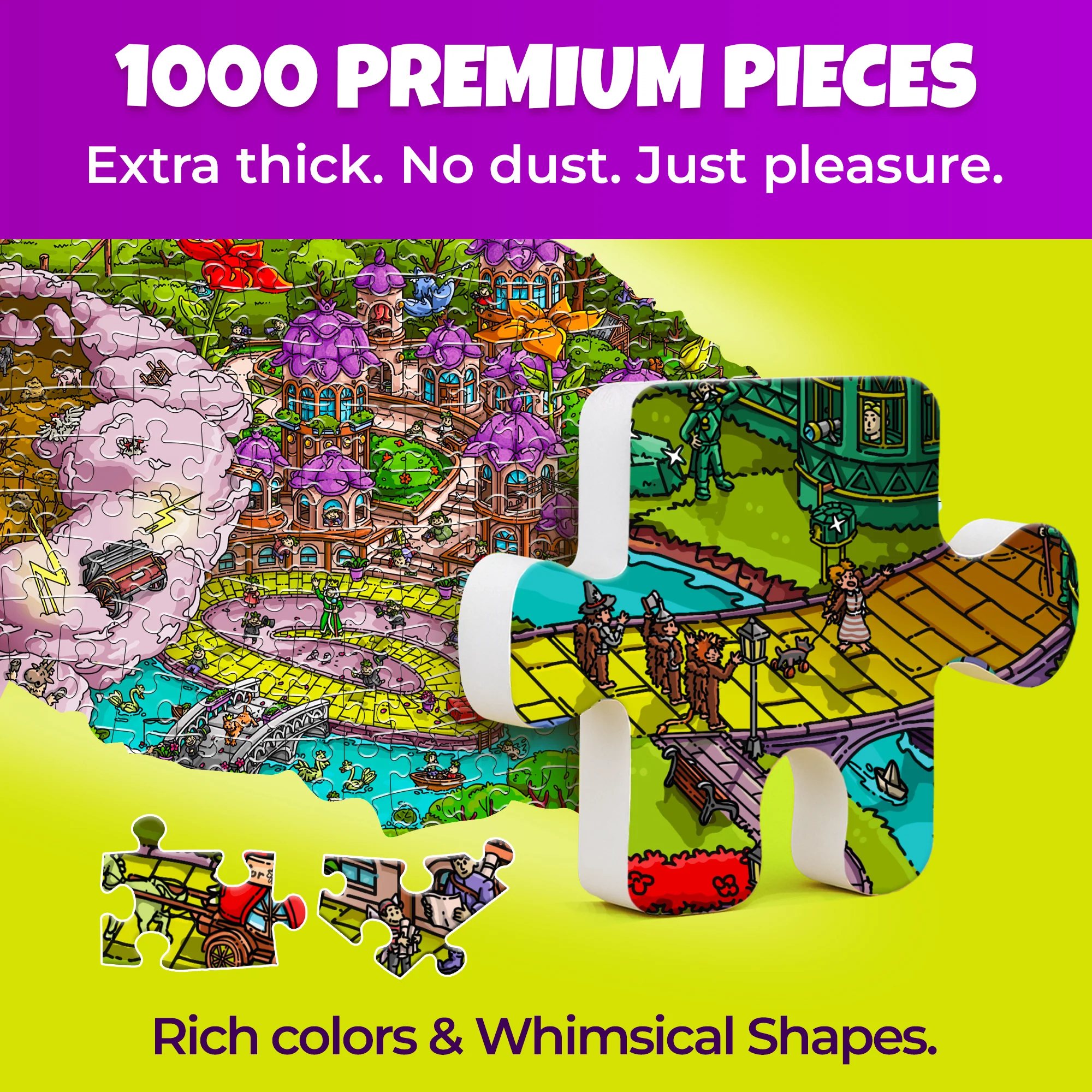 1000 Pcs Puzzle for Adults with Hidden Tasks | Emerald Kingdom - Image 5