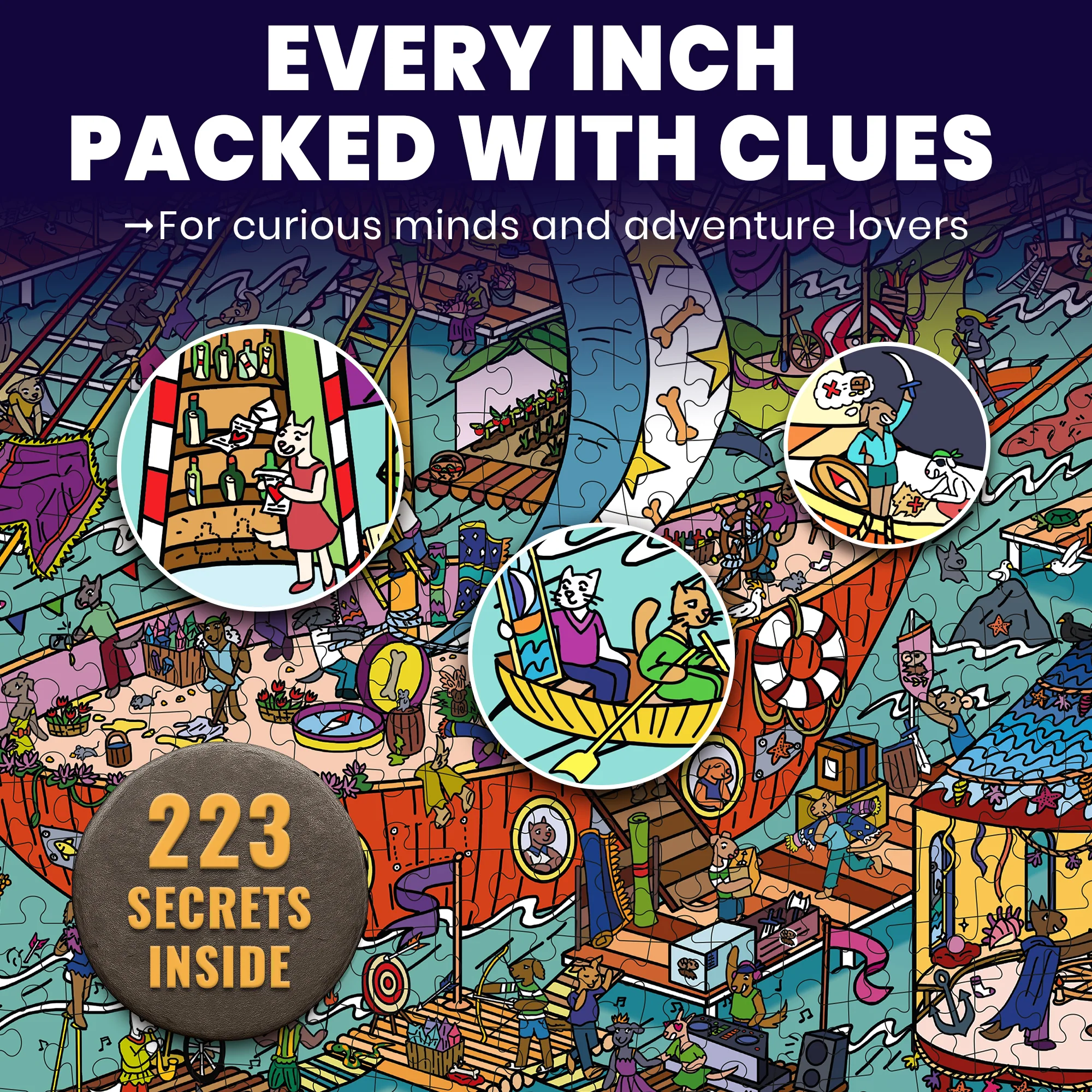 1000 Pcs Puzzle for Adults with Hidden Tasks | Furfloat Kingdom - Image 3