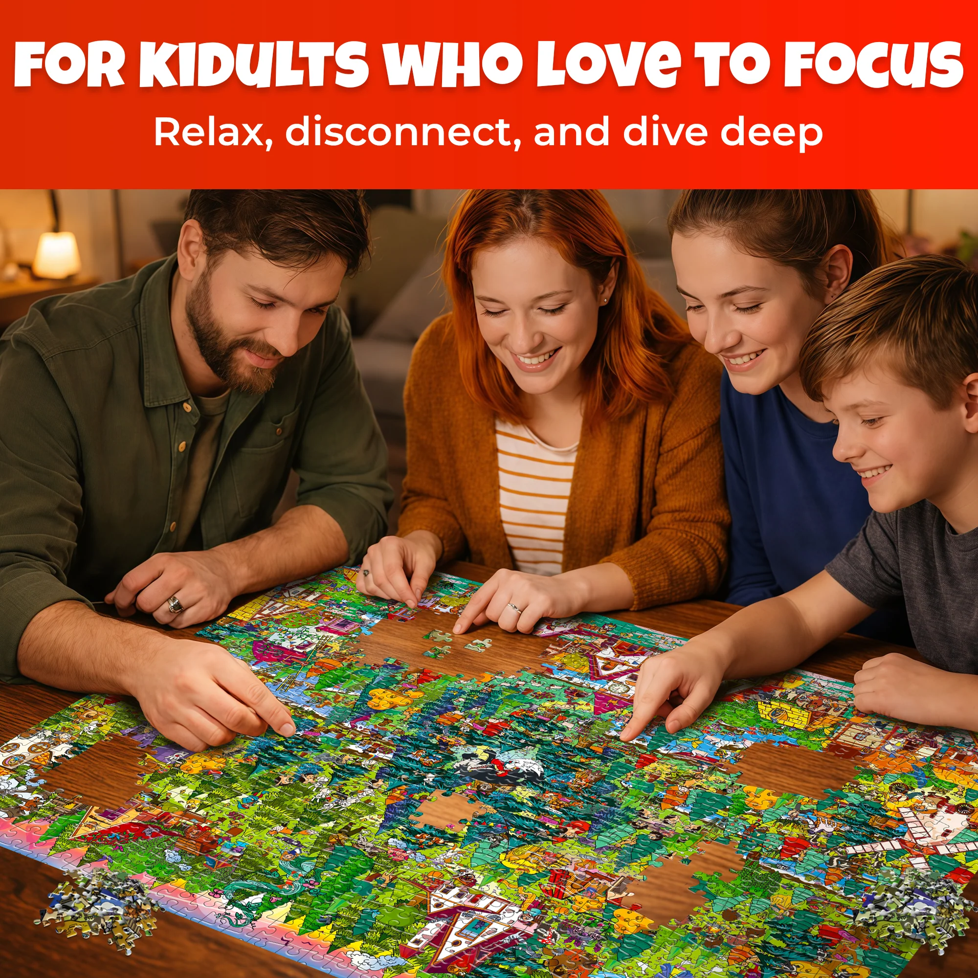 1000 Pcs Puzzle for Adults with Hidden Tasks | Red Riding Hood - Image 6