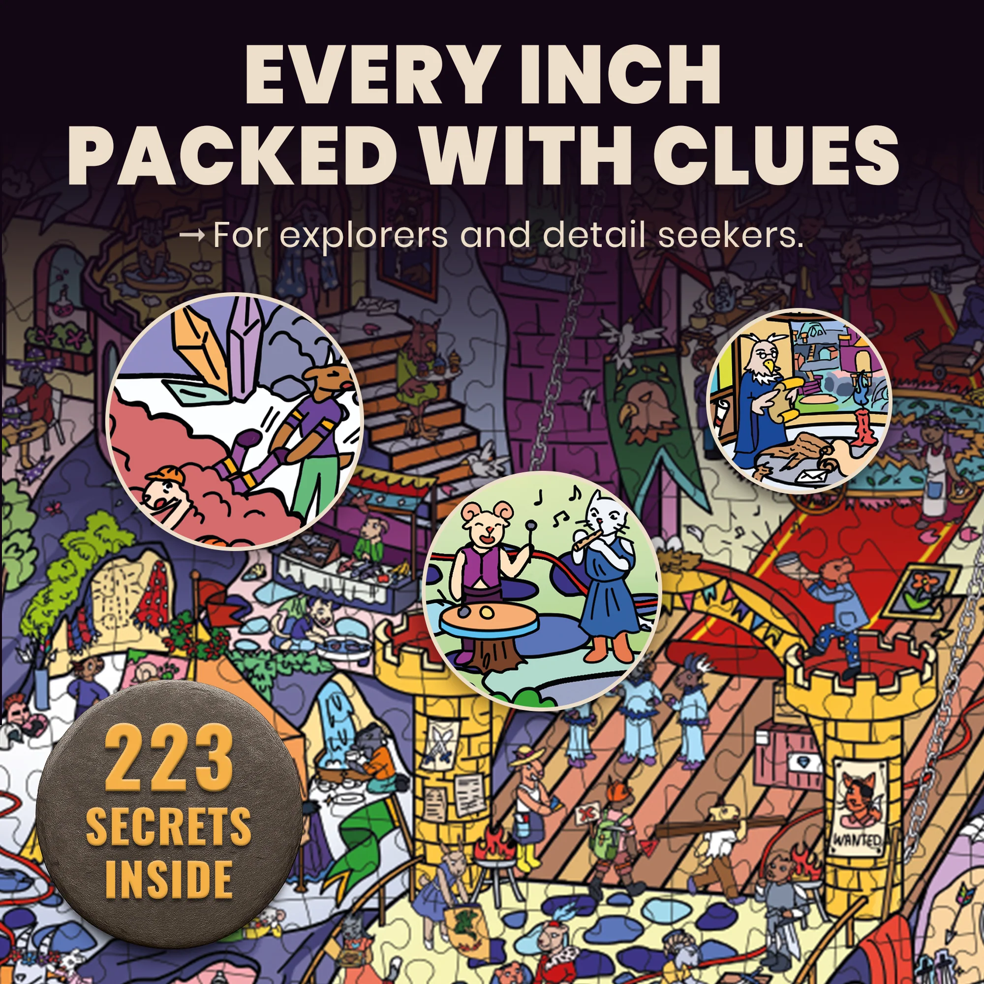 1000 Pcs Puzzle for Adults with Hidden Tasks | Rocktail Kingdom - Image 3