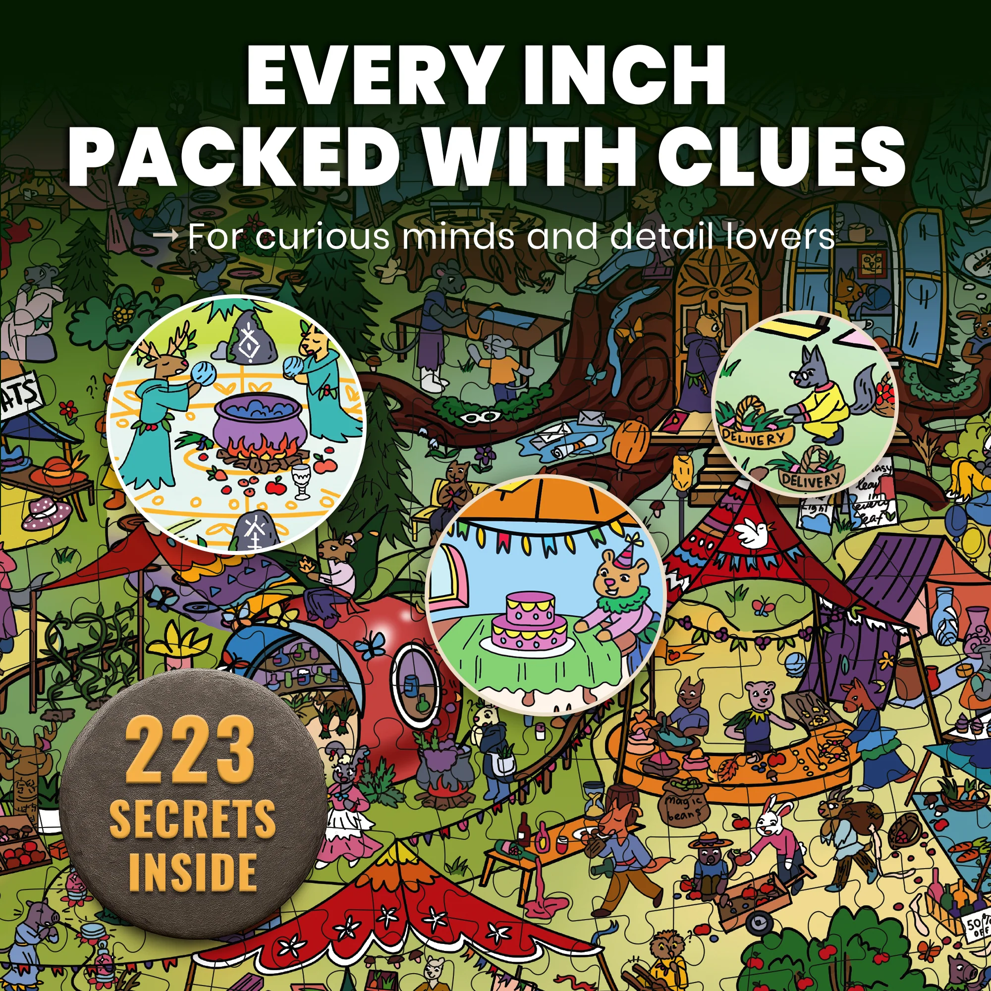 1000 Pcs Puzzle for Adults with Hidden Tasks | Twigtail Kingdom - Image 3