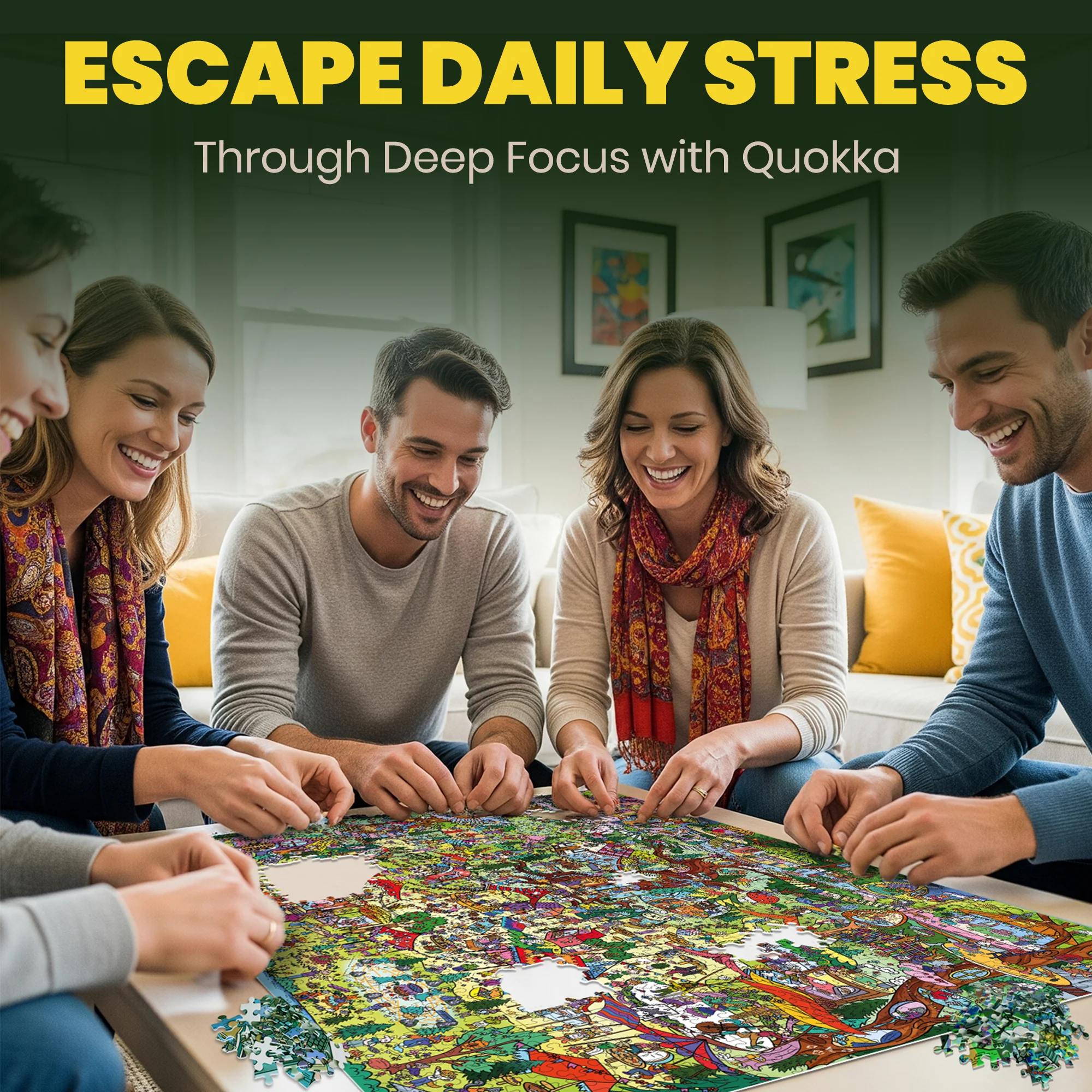 1000 Pcs Puzzle for Adults with Hidden Tasks | Twigtail Kingdom - Image 5