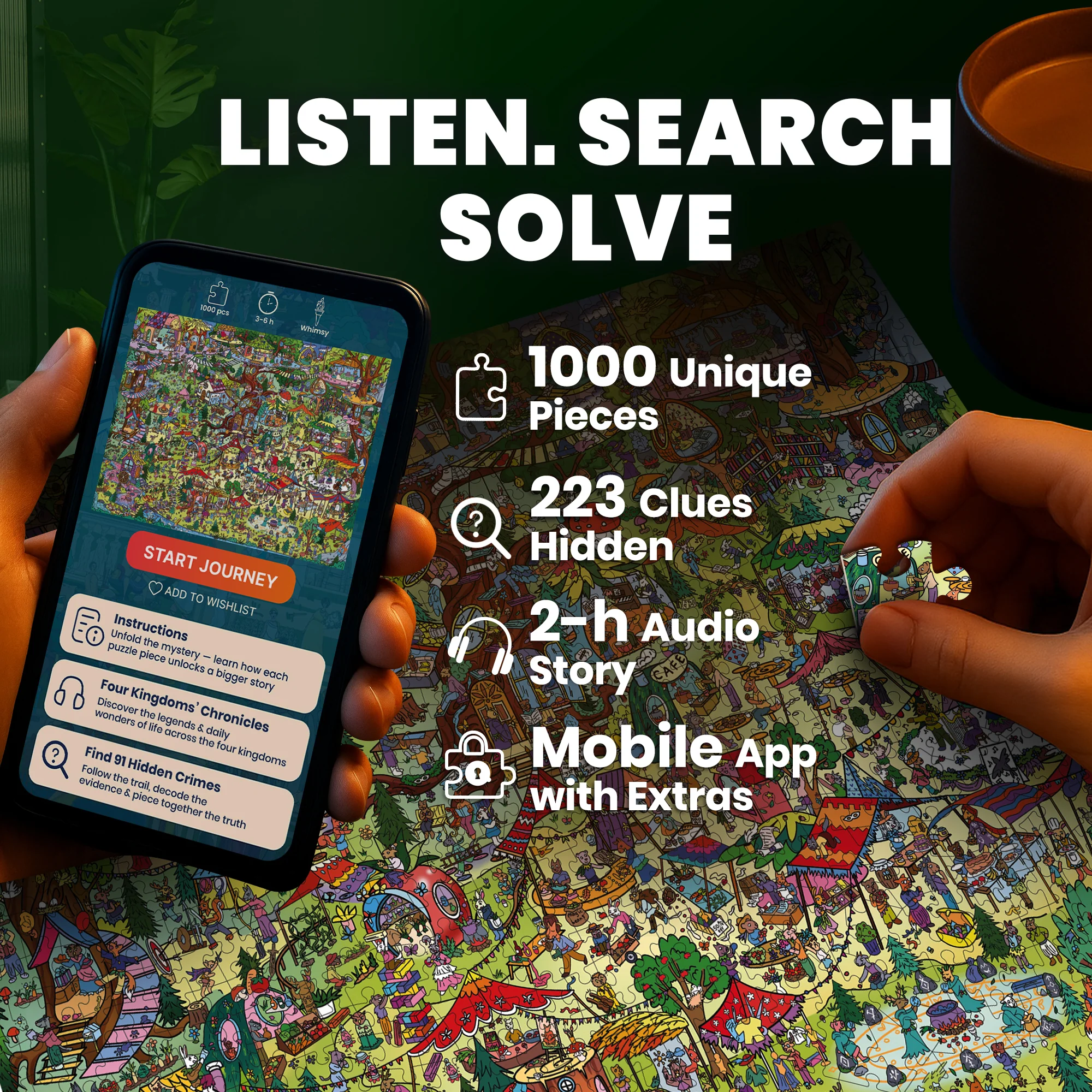 1000 Pcs Puzzle for Adults with Hidden Tasks | Twigtail Kingdom - Image 6