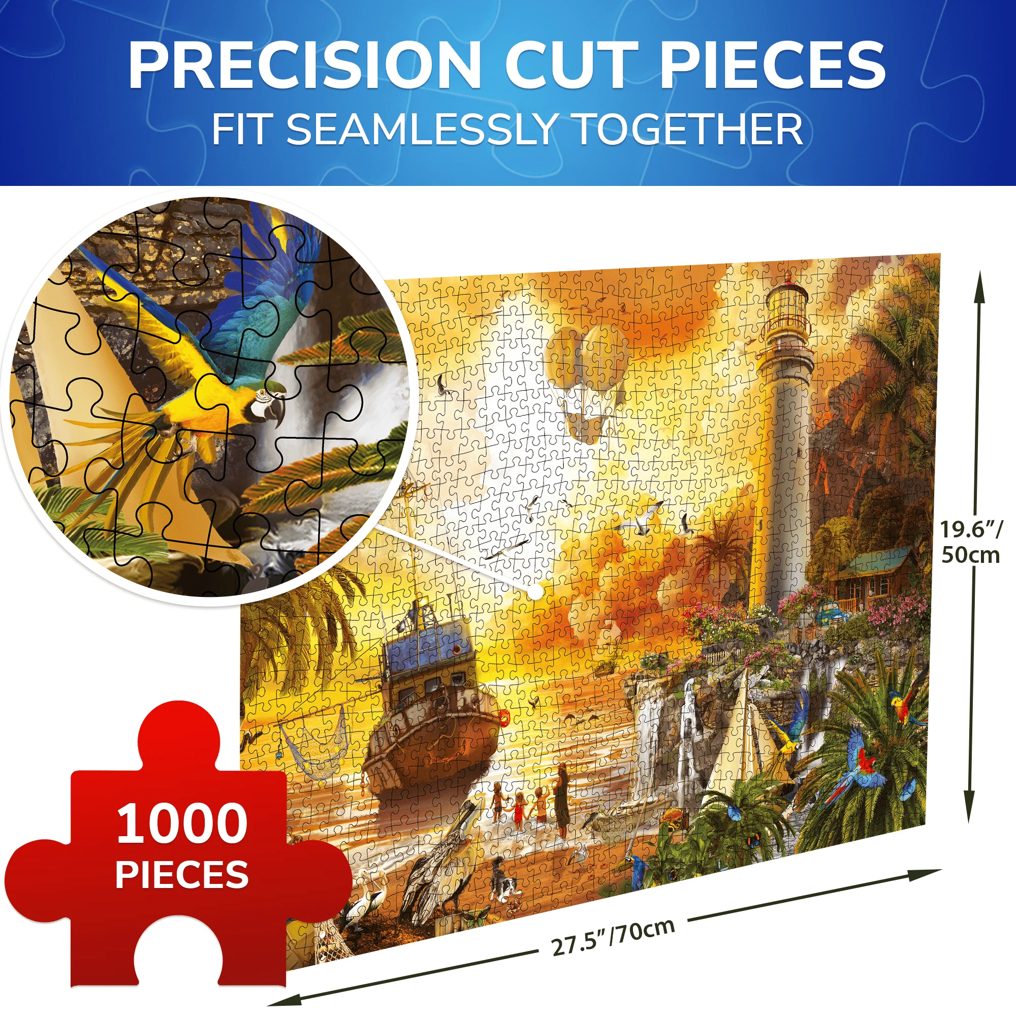 1000 Pcs Jigsaw Puzzle for Adults | Lighthouse - Image 3
