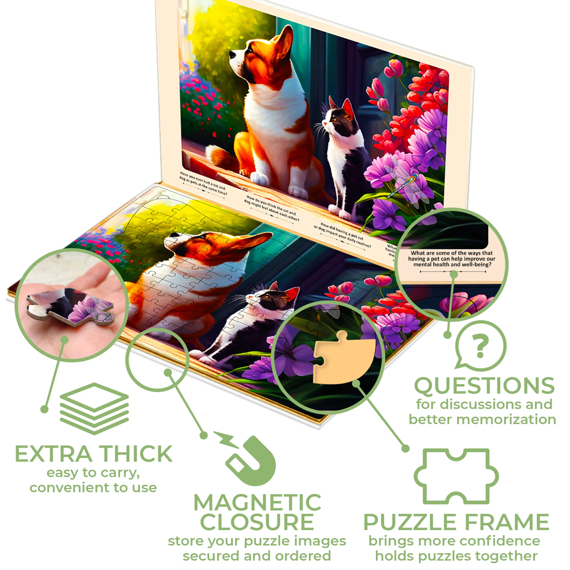 100 Pcs Dementia Puzzles for Elderly | Animals - Image 3