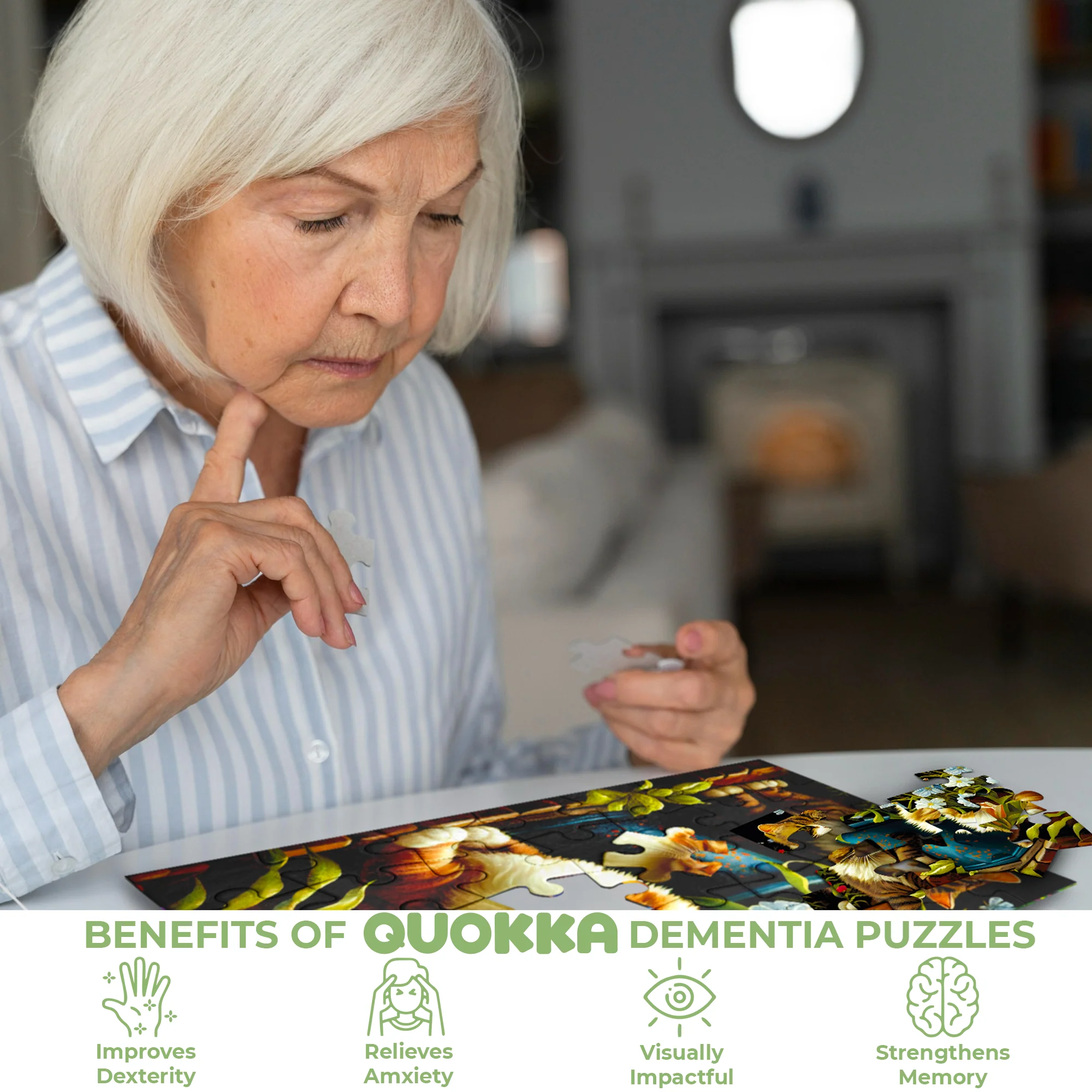 100 Pcs Dementia Puzzles for Elderly | Animals - Image 5