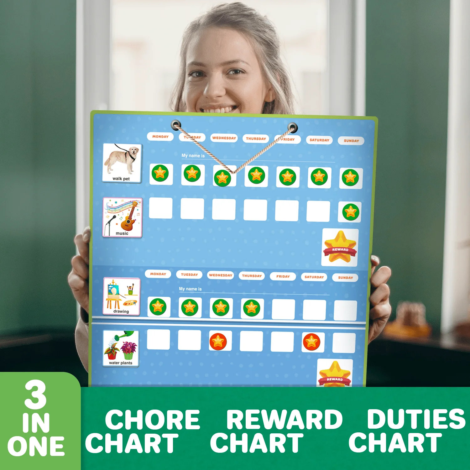 145 Reward Chore Chart for Kids | Visual Schedule - Image 4