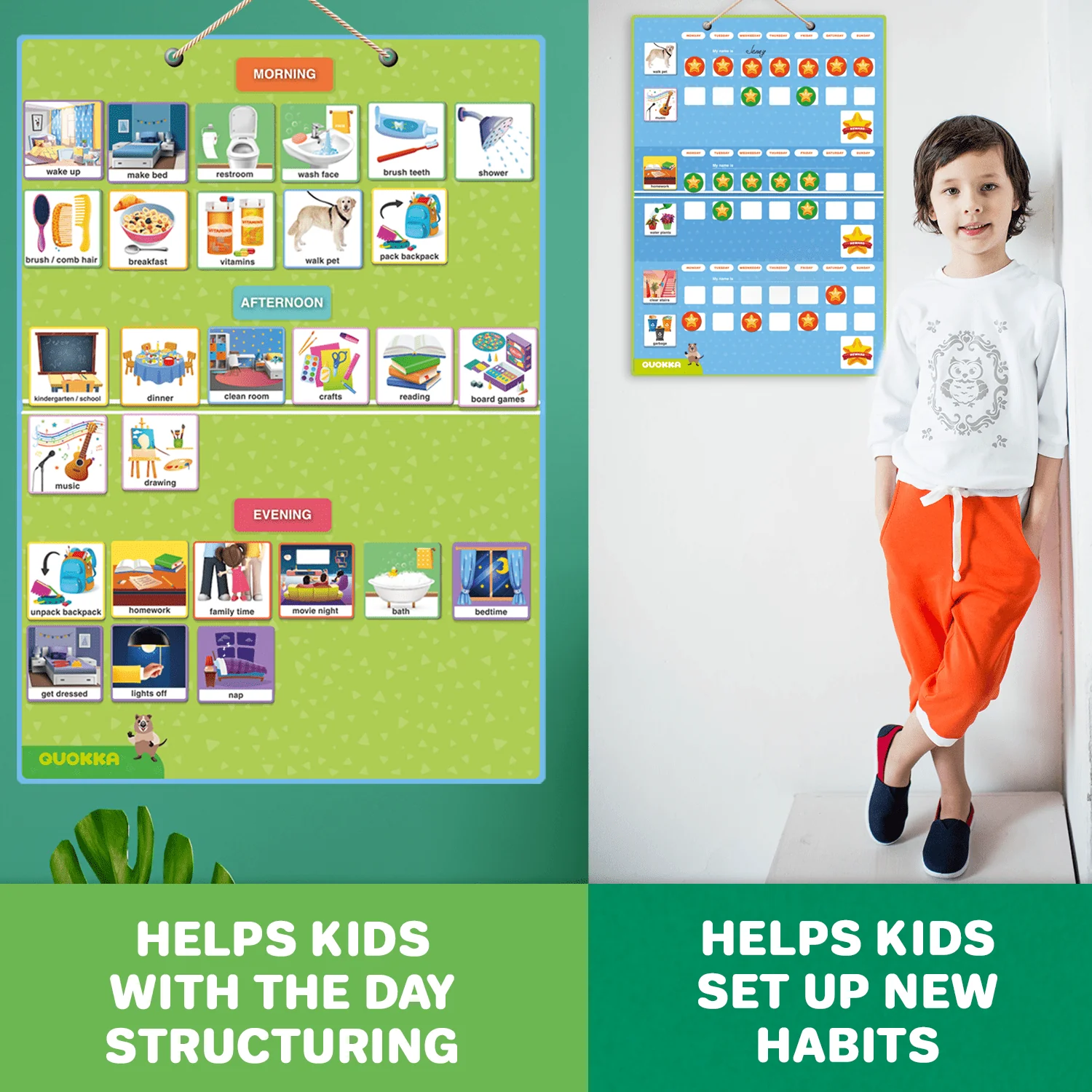 145 Reward Chore Chart for Kids | Visual Schedule - Image 5