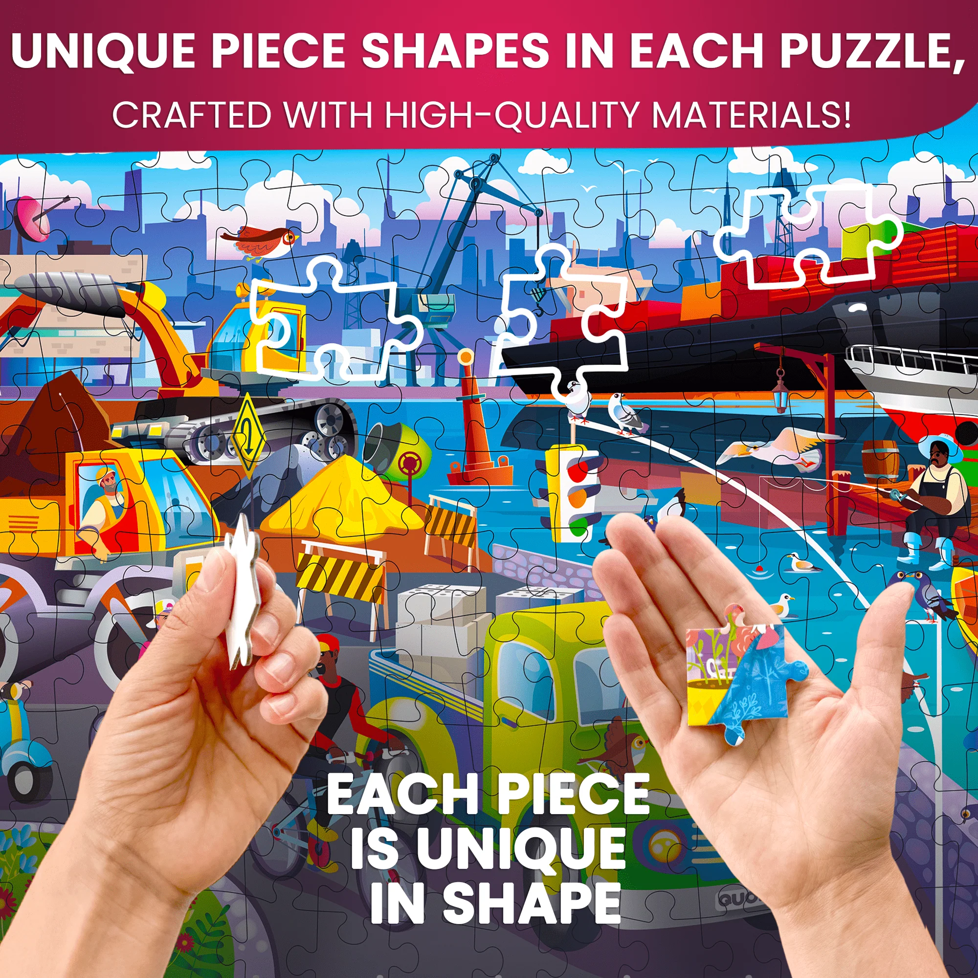 150 Pcs Puzzles for Kids | Pier, Ocean & Pets - Image 3