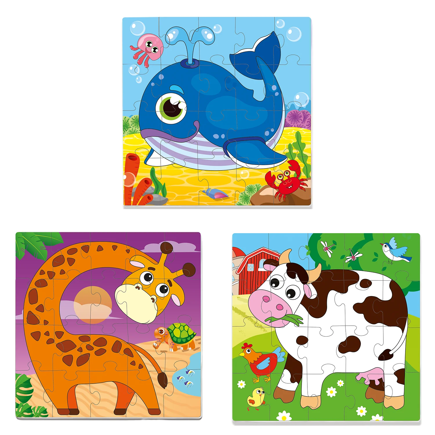 Magnetic Book 3x20 Pcs Puzzles for Kids | Animals - Image 7
