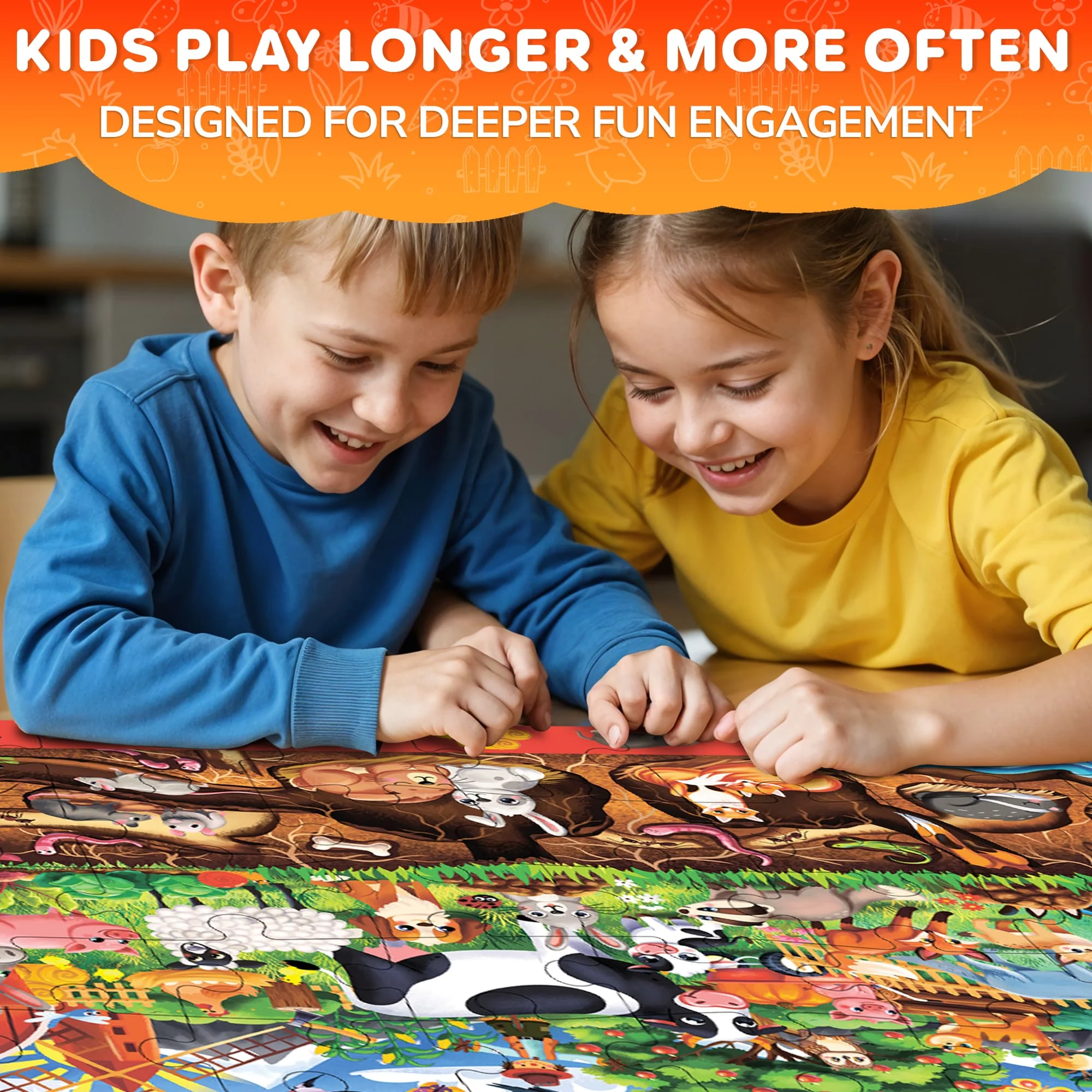 2x3 FT Giant Search & Find Puzzles for Kids Woodland Farm - Image 6