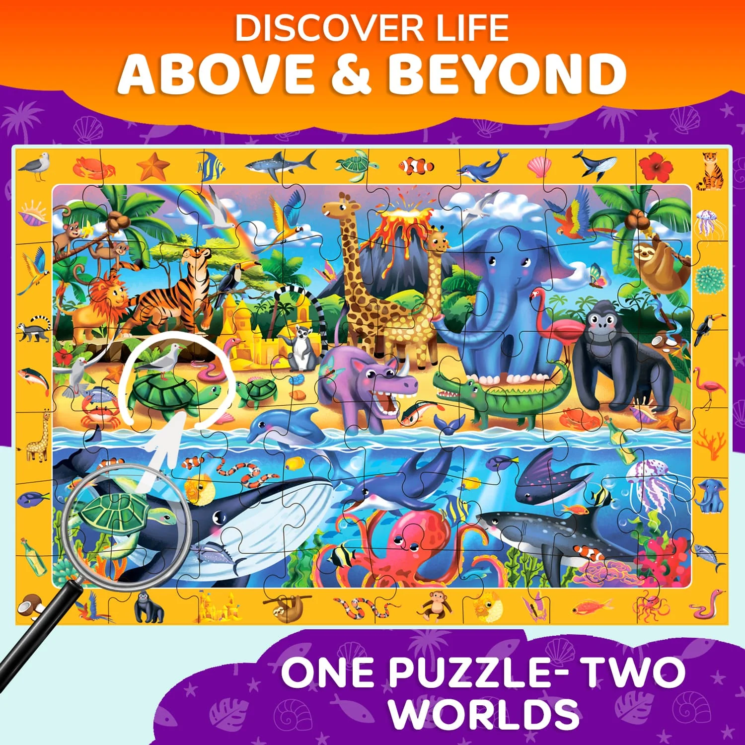 2x3 FT Giant Search & Find Puzzles for Kids Jungle Splash - Image 3