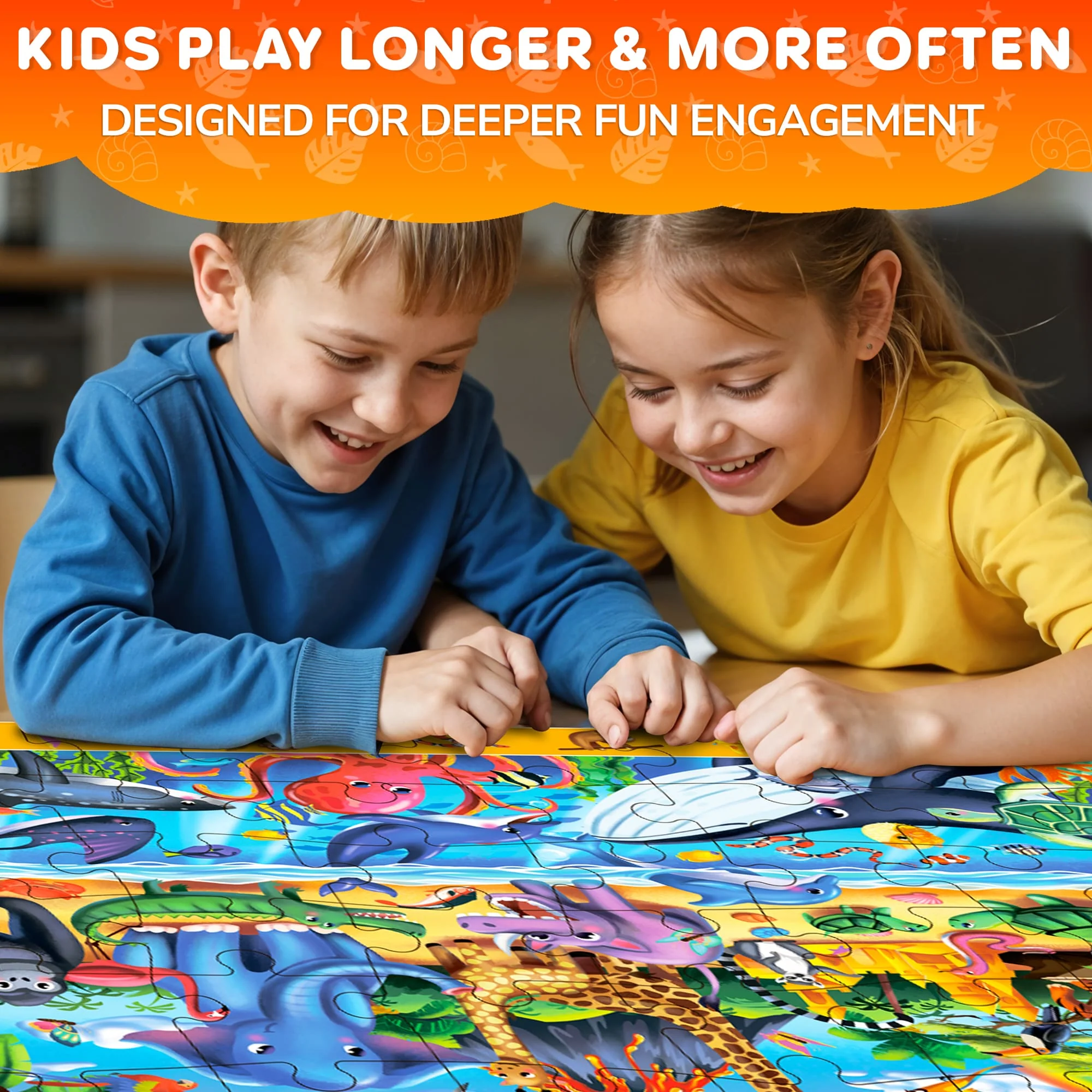 2x3 FT Giant Search & Find Puzzles for Kids Jungle Splash - Image 6