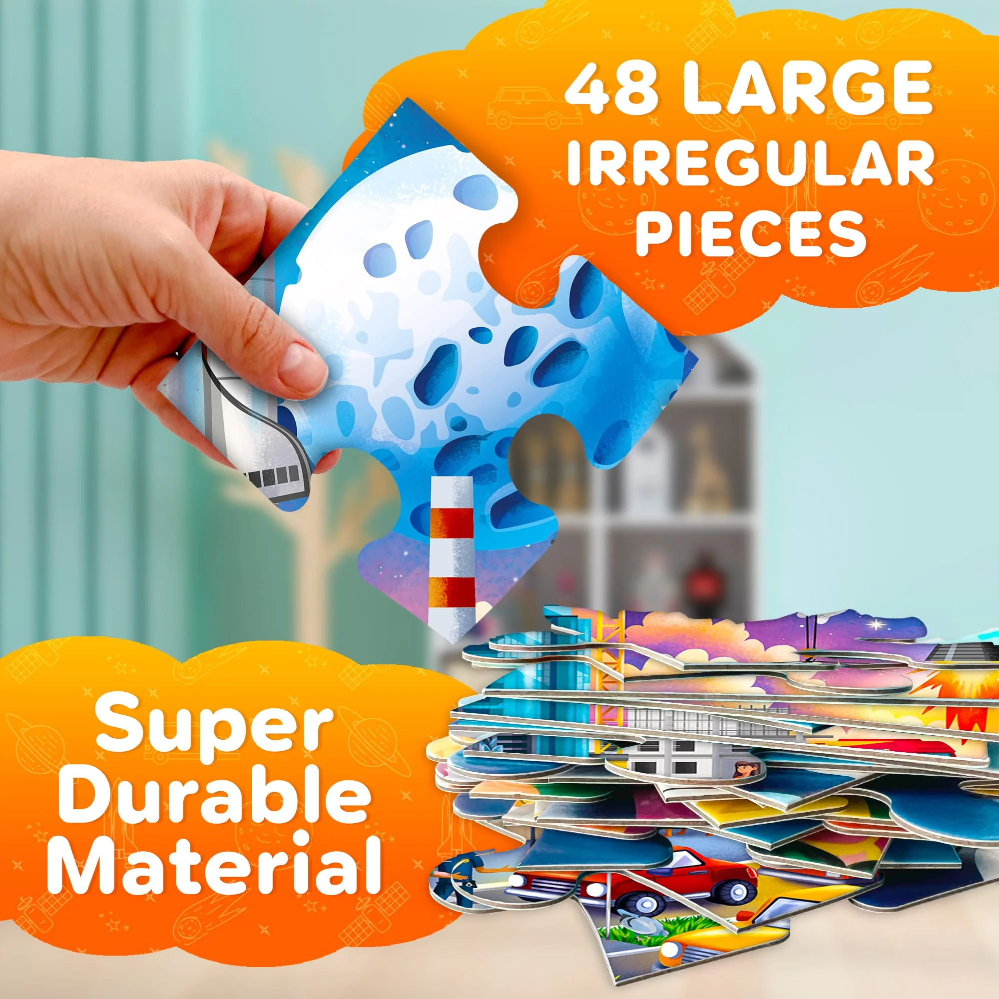 2x3 FT Giant Search & Find Puzzles for Kids Urban City - Image 5