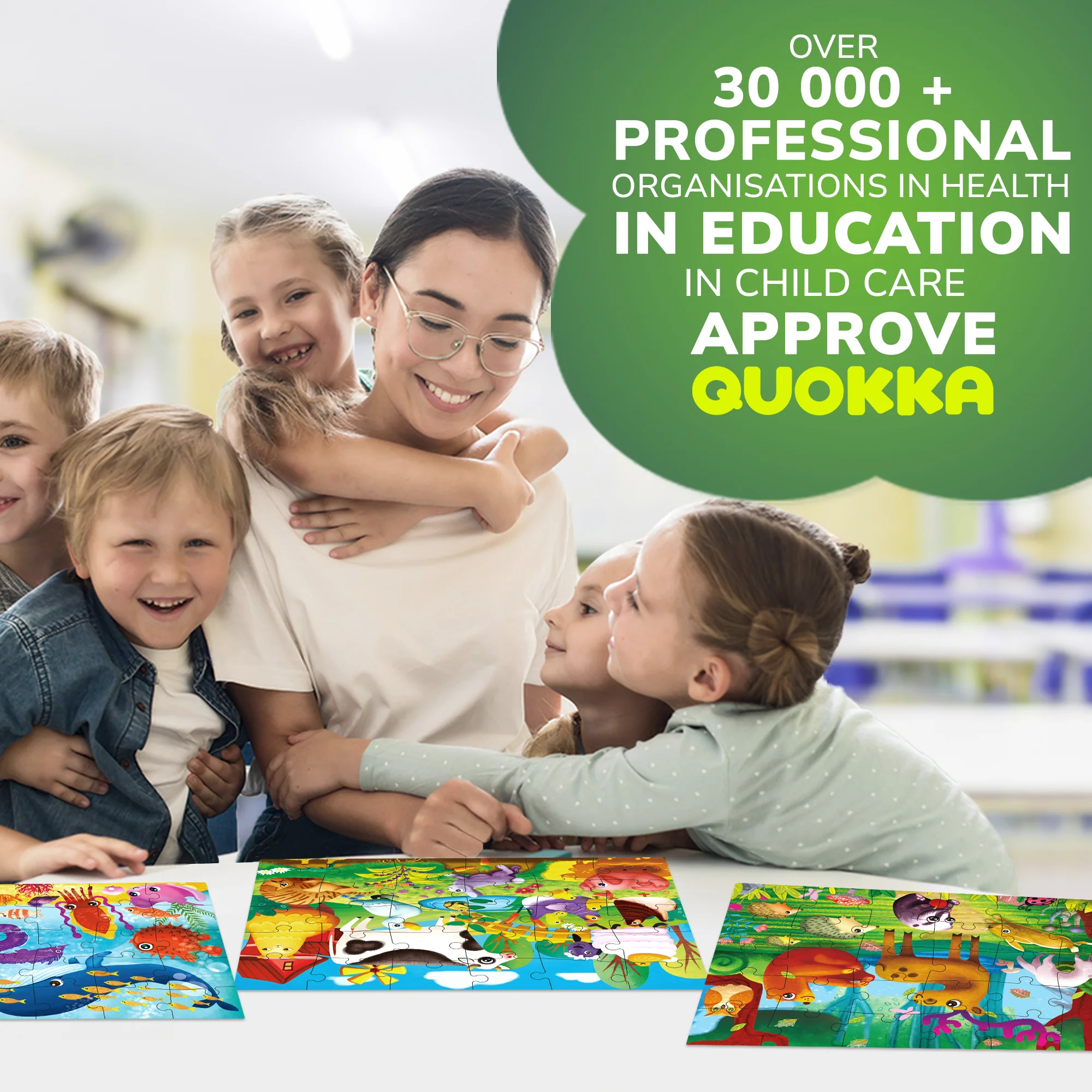 30 Piece Puzzles for Kids | Forest,  Ocean & Africa Animals - Image 5