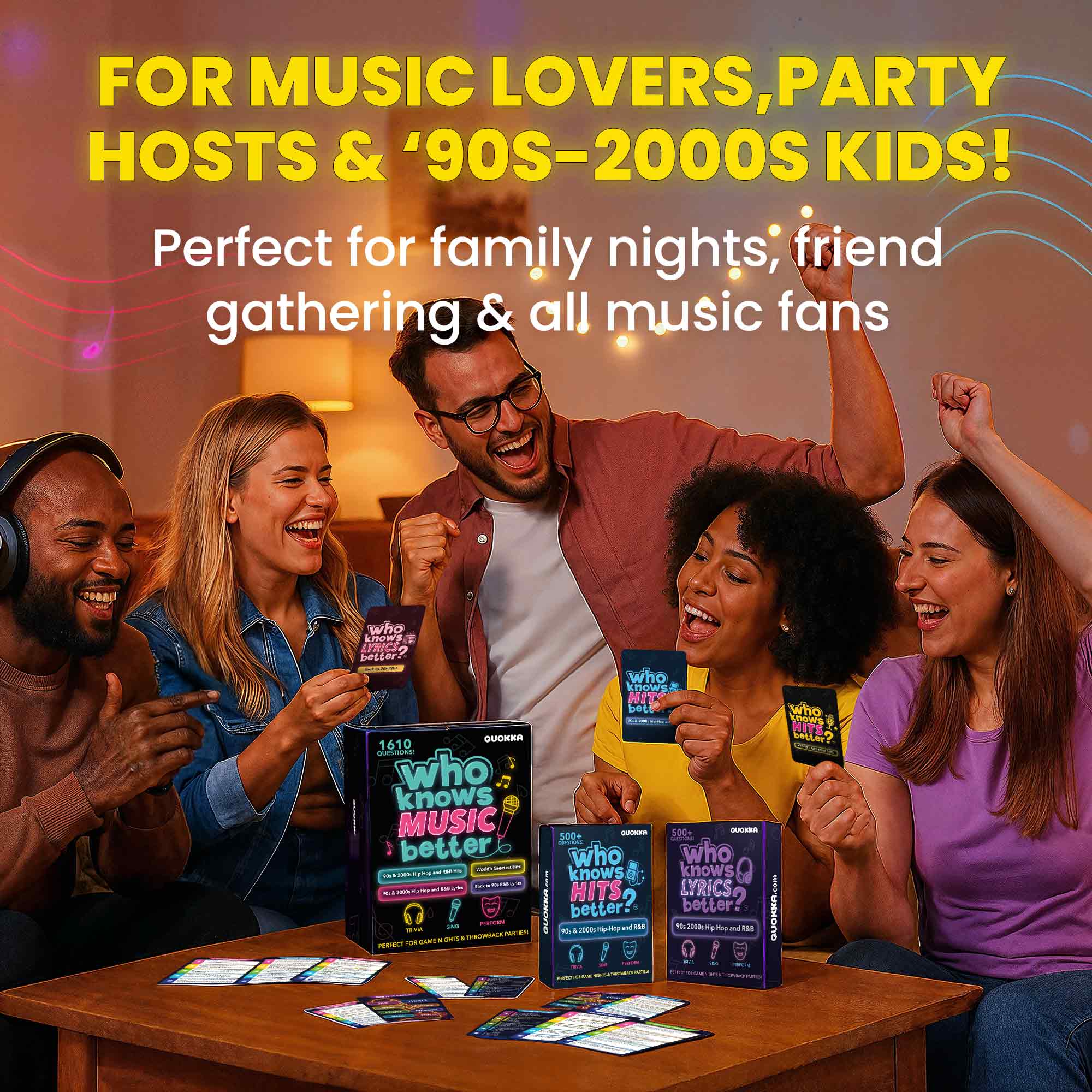 4 Pack Trivia Card Game Who Knows Music Better? - Image 4