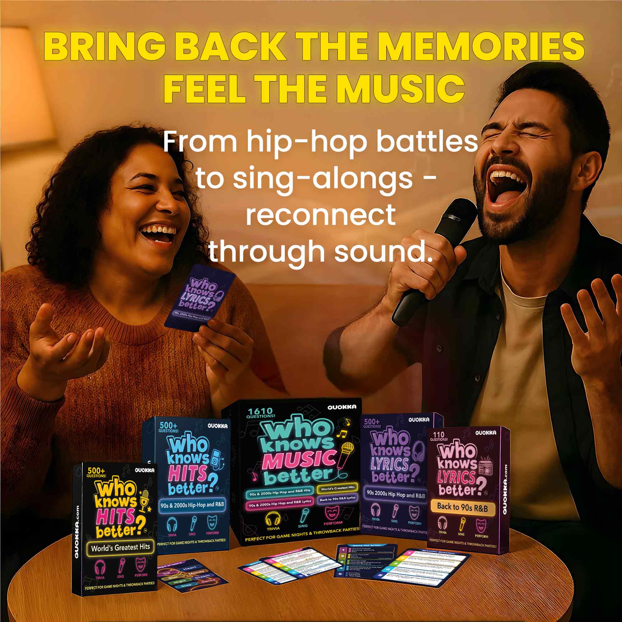 4 Pack Trivia Card Game Who Knows Music Better? - Image 5