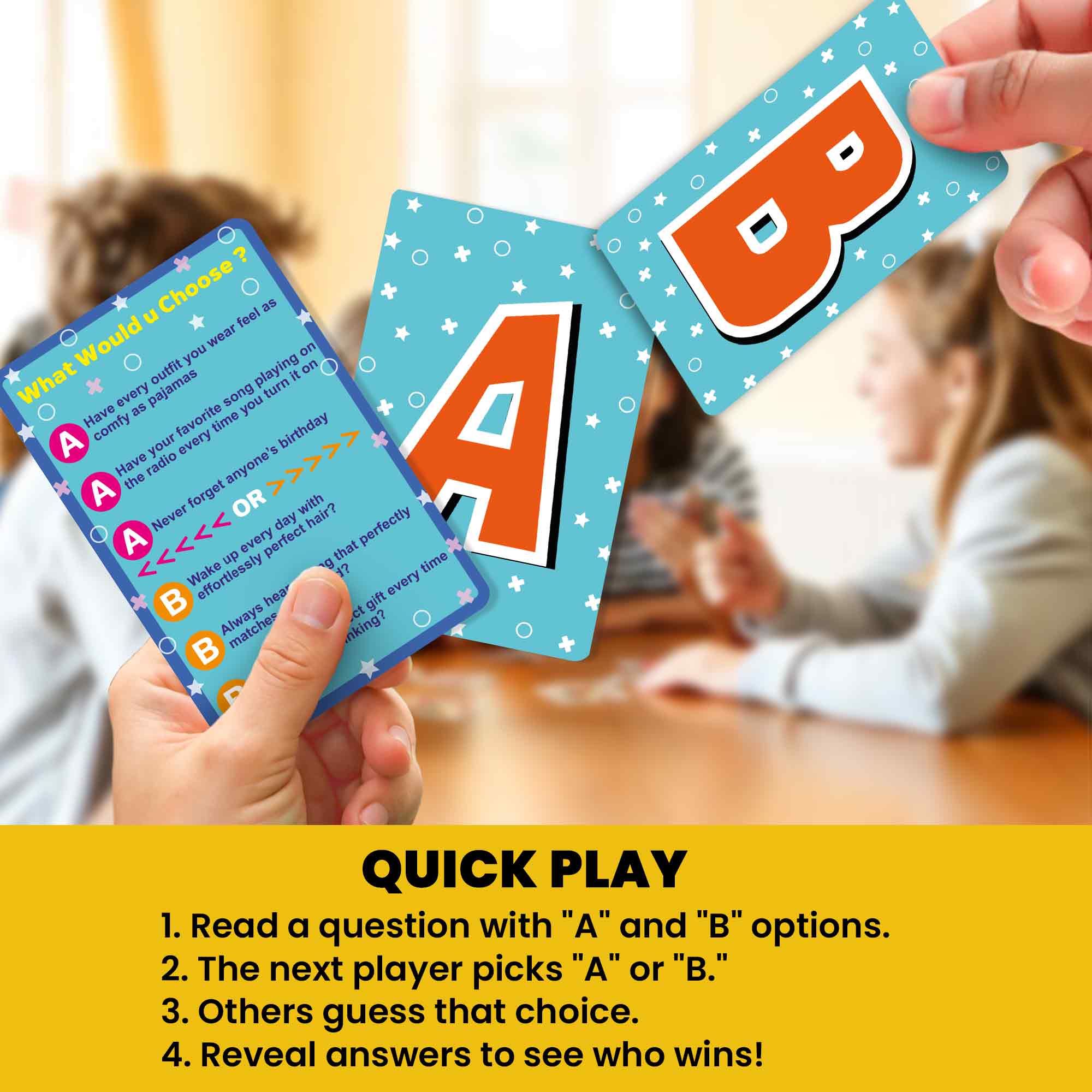 4 Set Card Game What Would You Choose?  for Kids & Family - Image 3