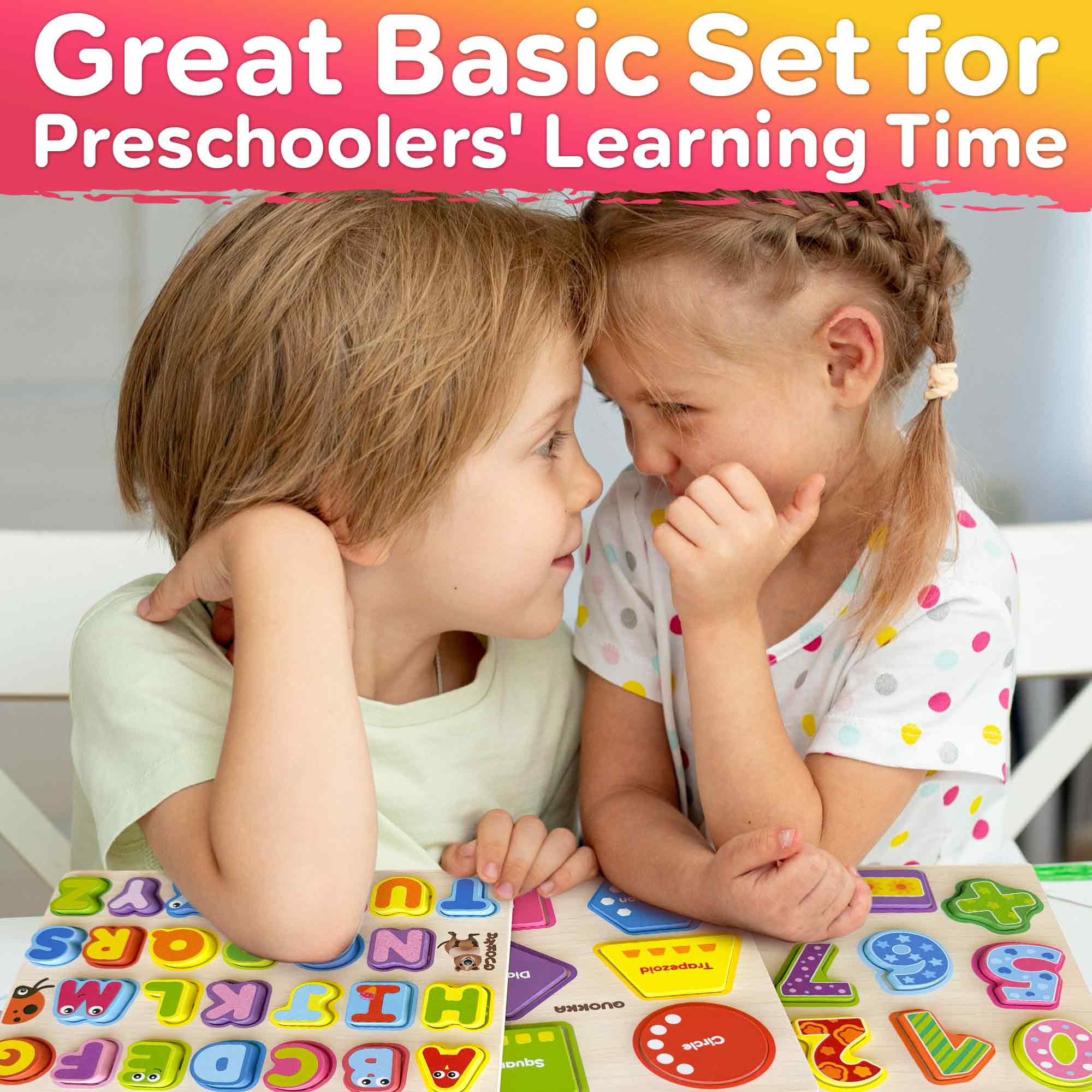 6 Chunky Puzzles for Toddlers - Animals, Numbers, Alphabet - Image 3