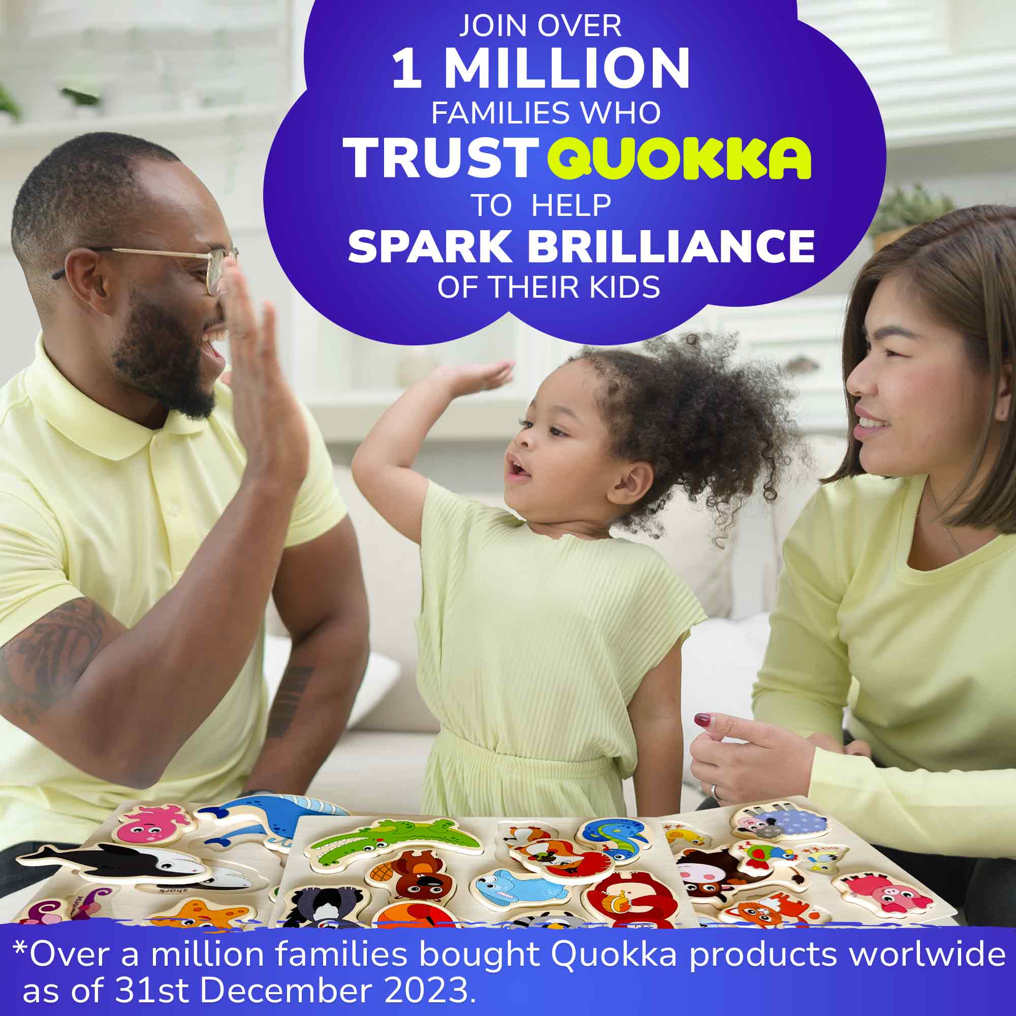 6 Chunky Puzzles for Toddlers - Animals, Numbers, Alphabet - Image 5