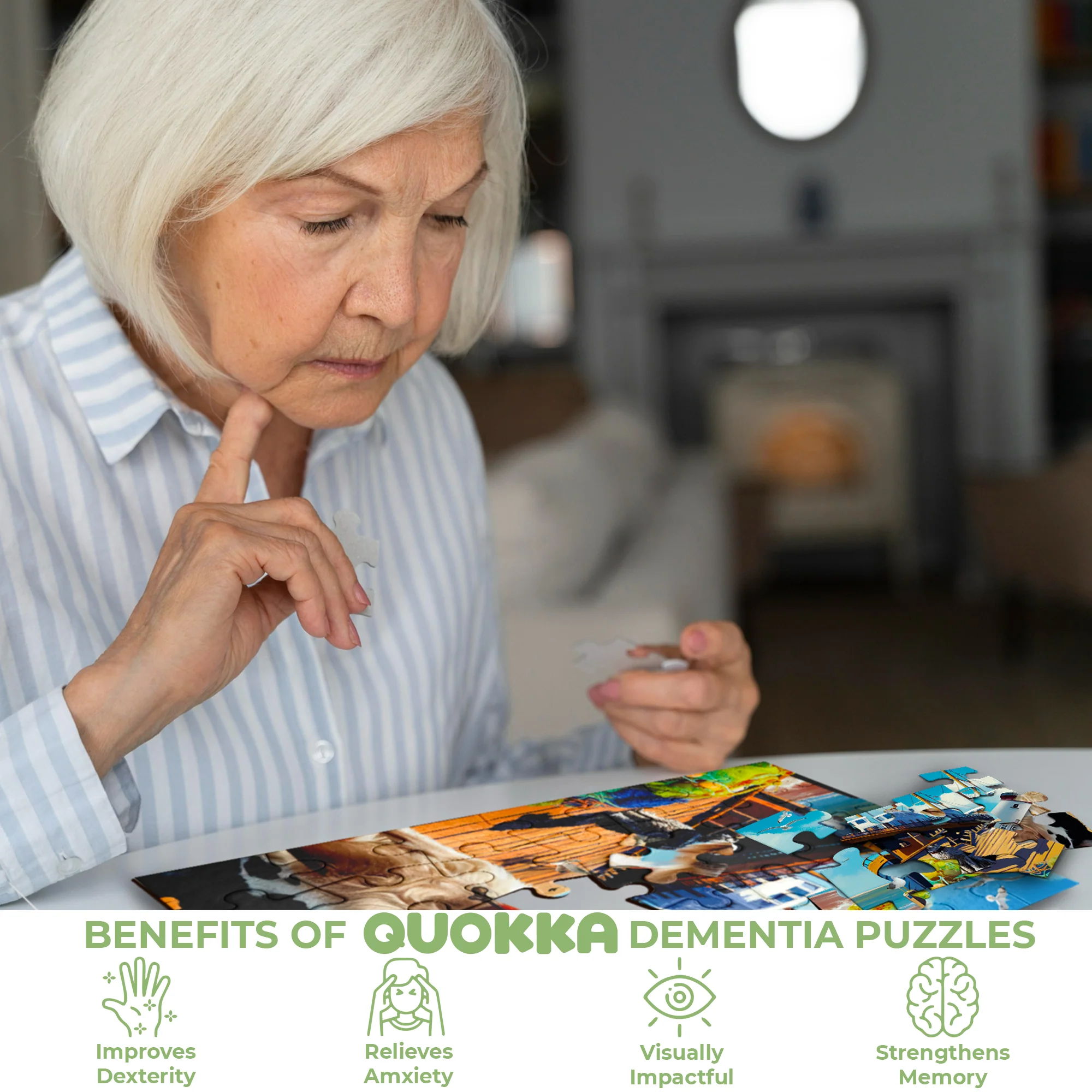 100 Pcs Dementia Puzzles for Elderly | 3 Alzheimers with Animals - Image 5