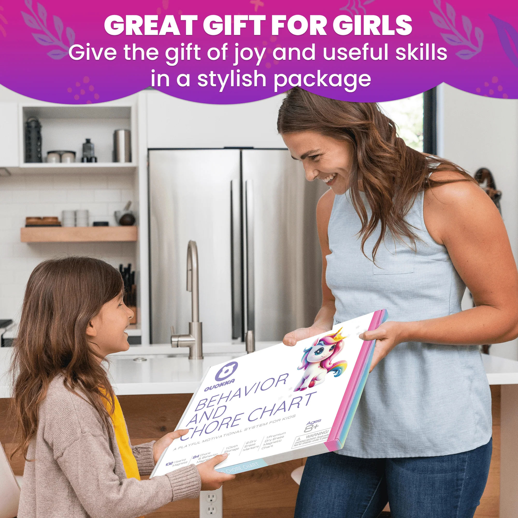 Behavior Magnetic Chore Chart for Kids - Girls Edition - Image 6