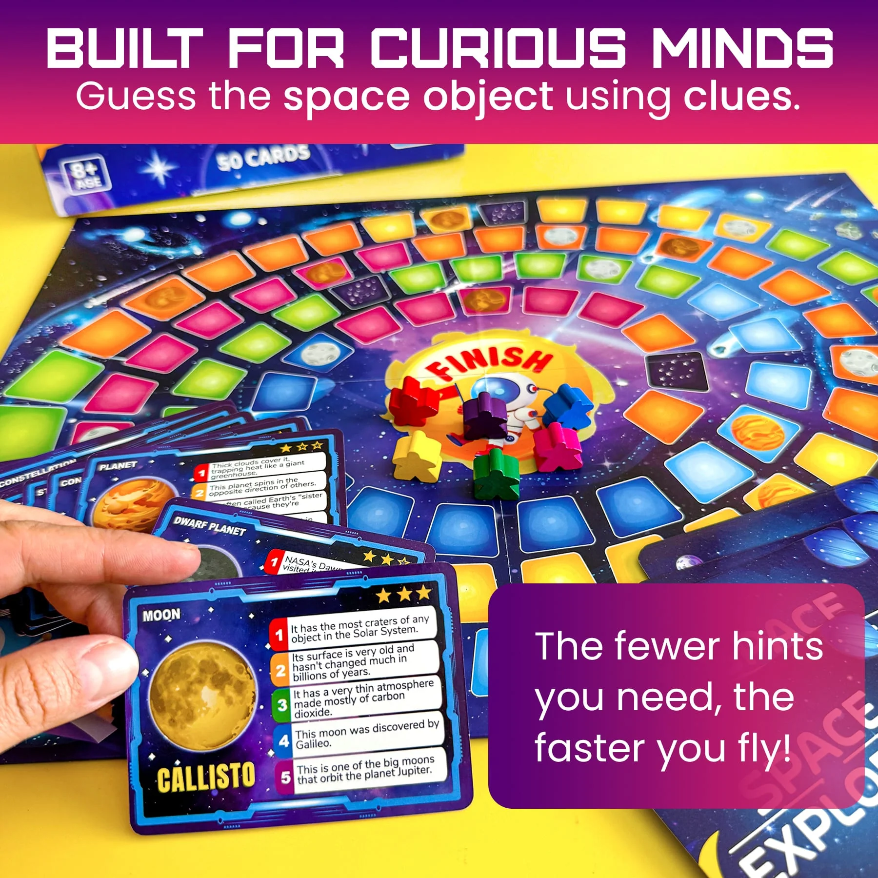 Board Game - Space Trivia with Planets for Kids & Families - Image 4