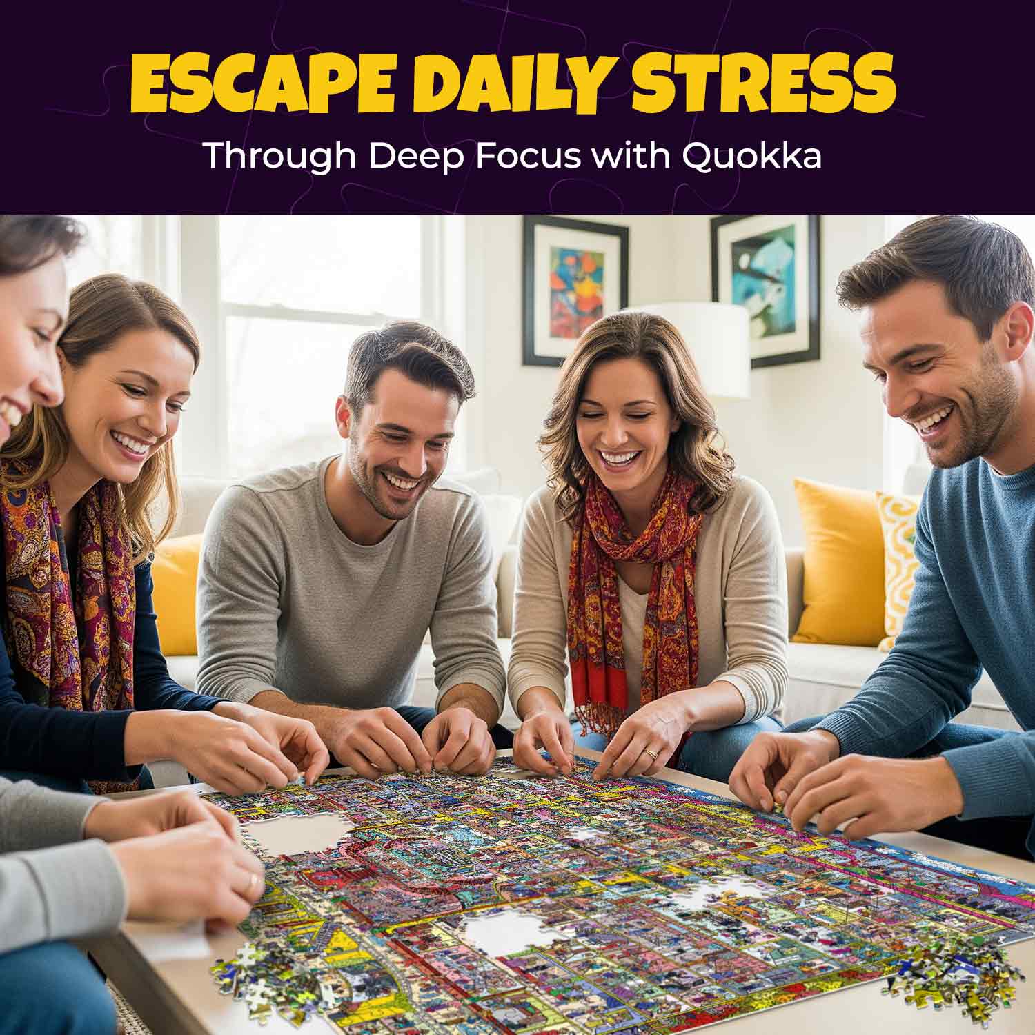 Bundle Set 3x1000 Piece Puzzle for Adults with Hidden Tasks - Image 6