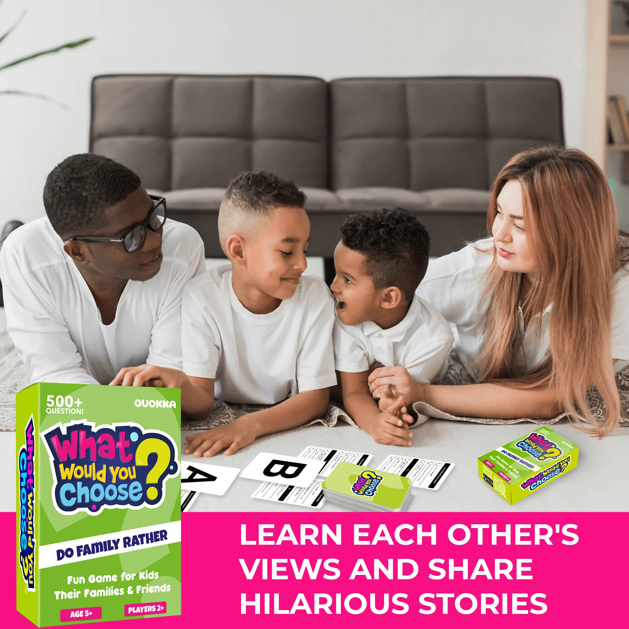 Bundle Set of 2 Family Card Trivia Game | Fun Learning & Educational Questions - Image 4