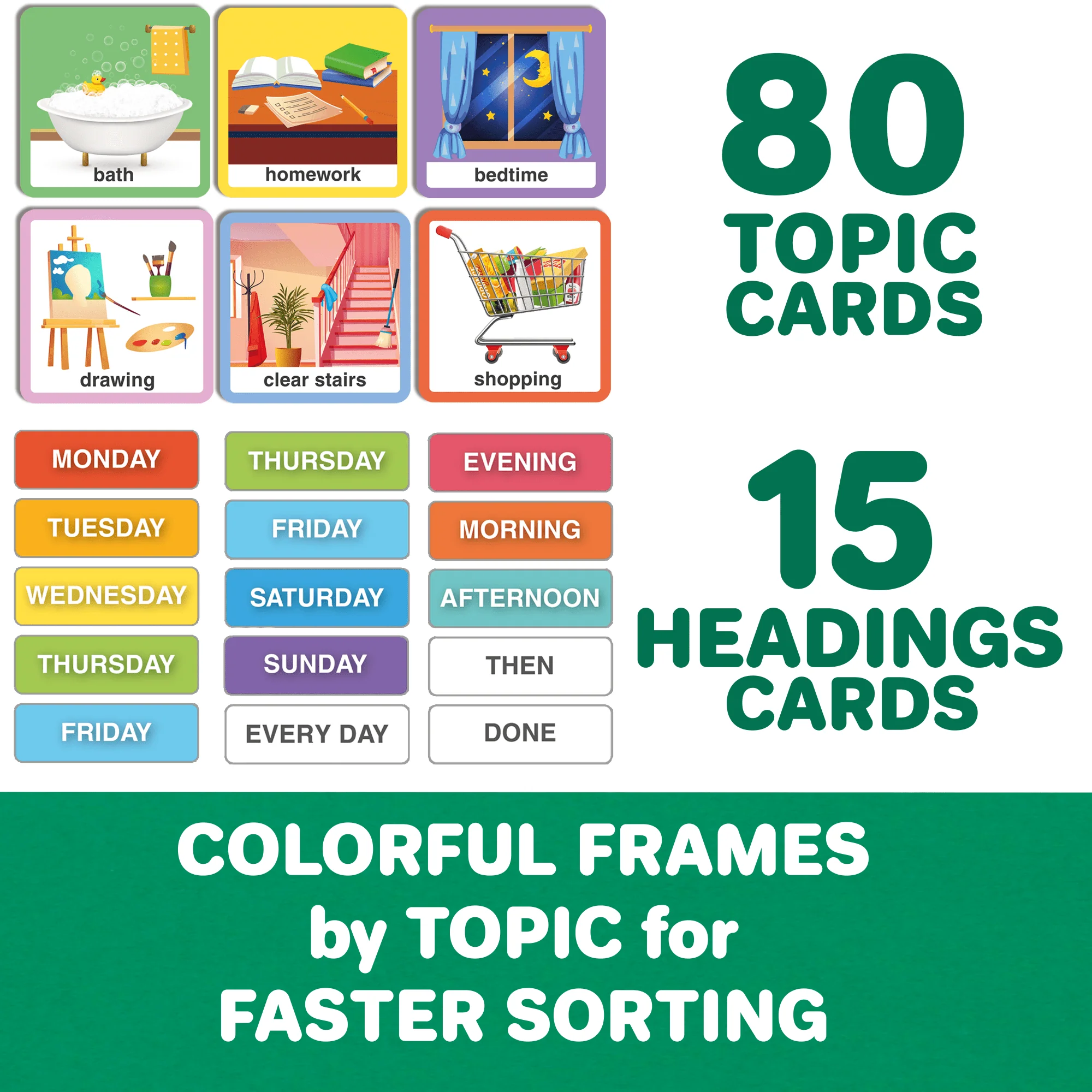 95 Behavior Chore Chart Cards for Kids | Calendar - Image 3