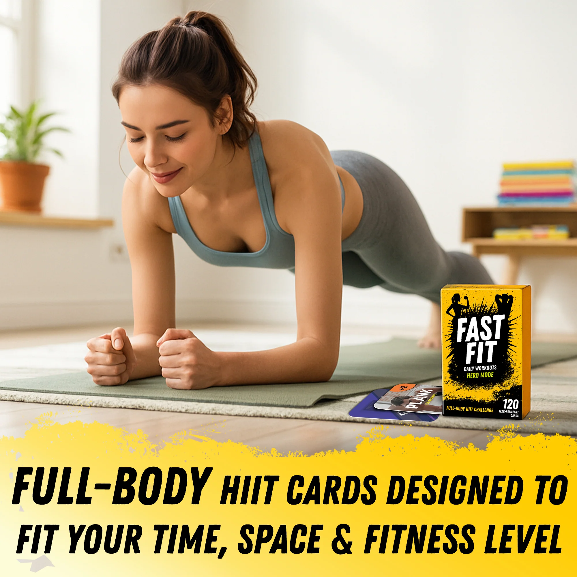 Fast Fit Hero Mode Workout Cards – 120 Fitness Deck for Full Body - Image 3