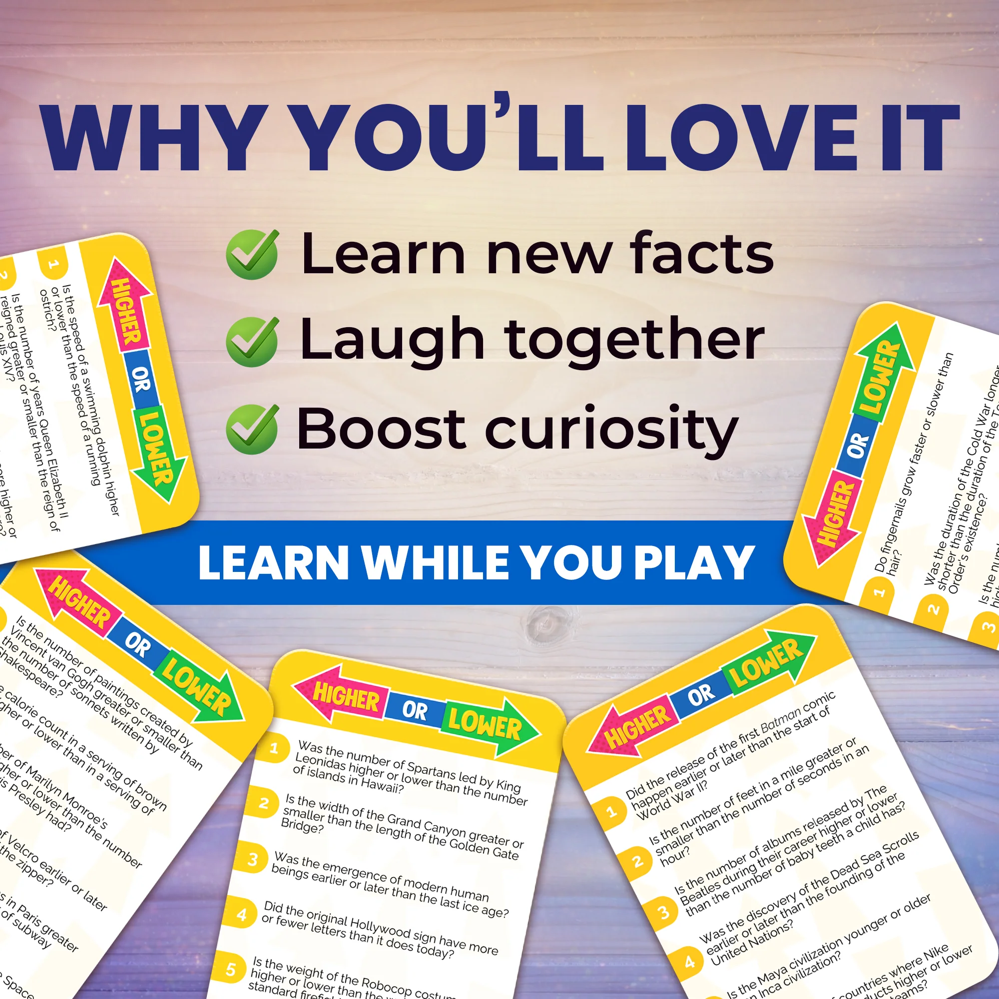 Higher or Lower Board Game | Family Card Game - Image 6