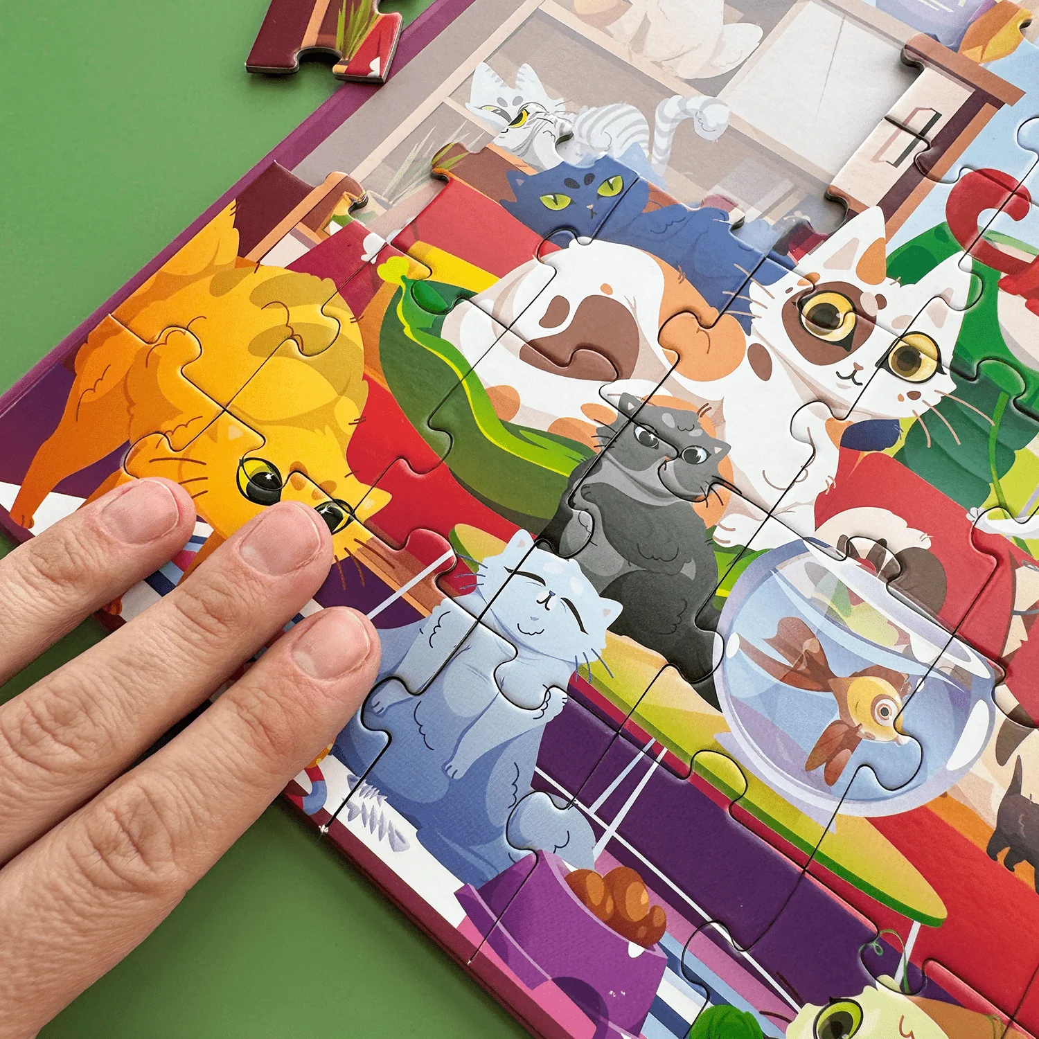 Magnetic Book 2x48 Pcs Puzzles for Kids | Cats & Dogs - Image 8