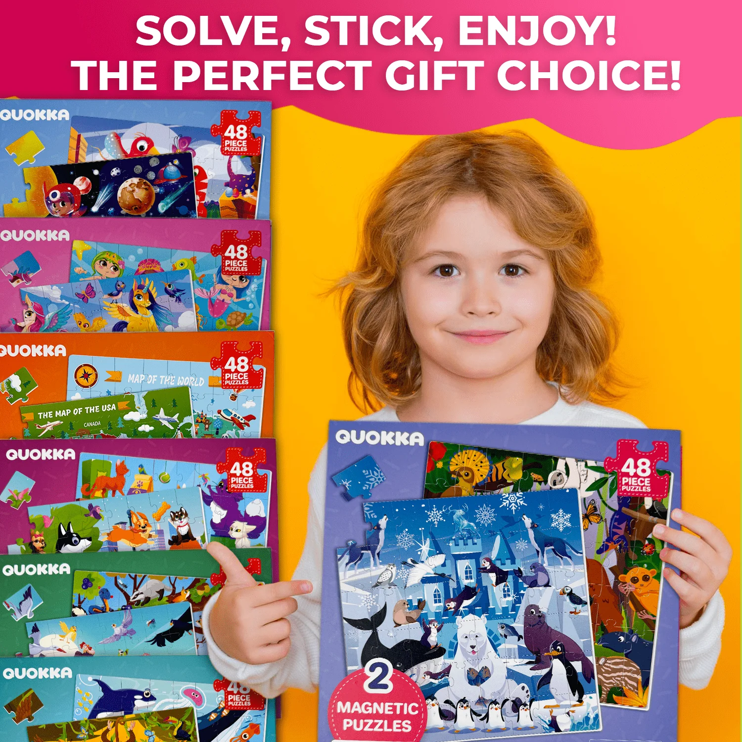 Magnetic Book 2x48 Pcs Puzzles for Kids | Polar & Rainforest - Image 6