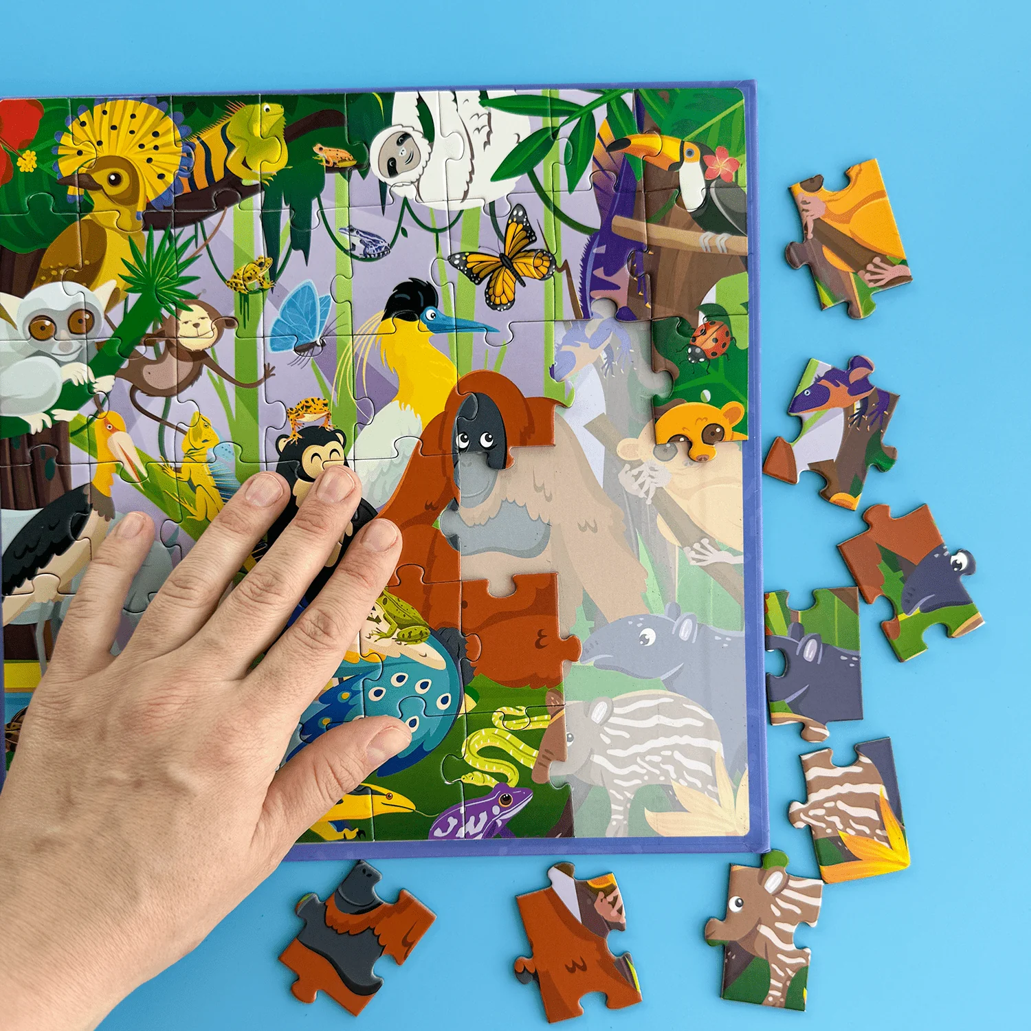Magnetic Book 2x48 Pcs Puzzles for Kids | Polar & Rainforest - Image 7