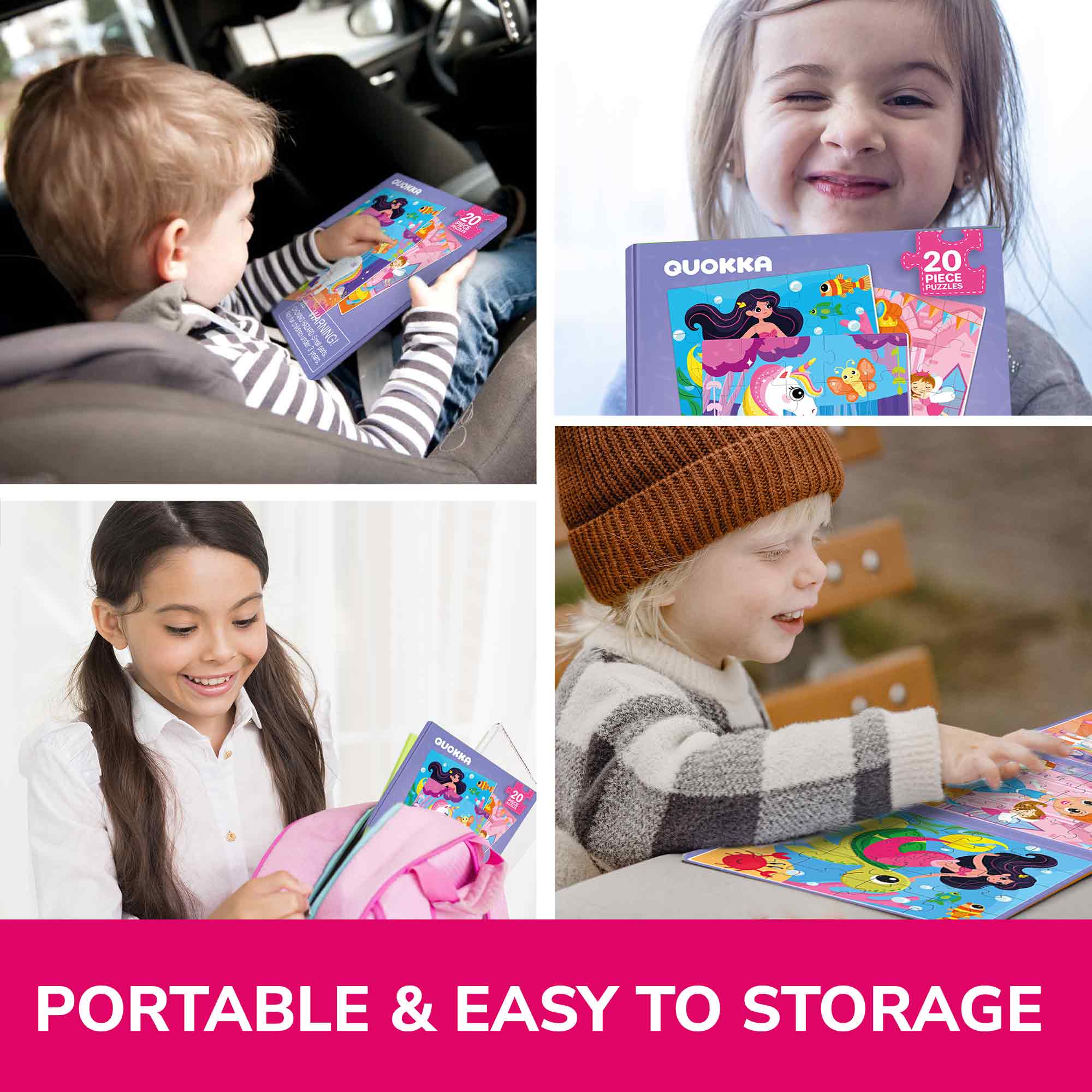 Magnetic Puzzles 3x20 Pcs Puzzles for Kids | Unicorn - Image 5