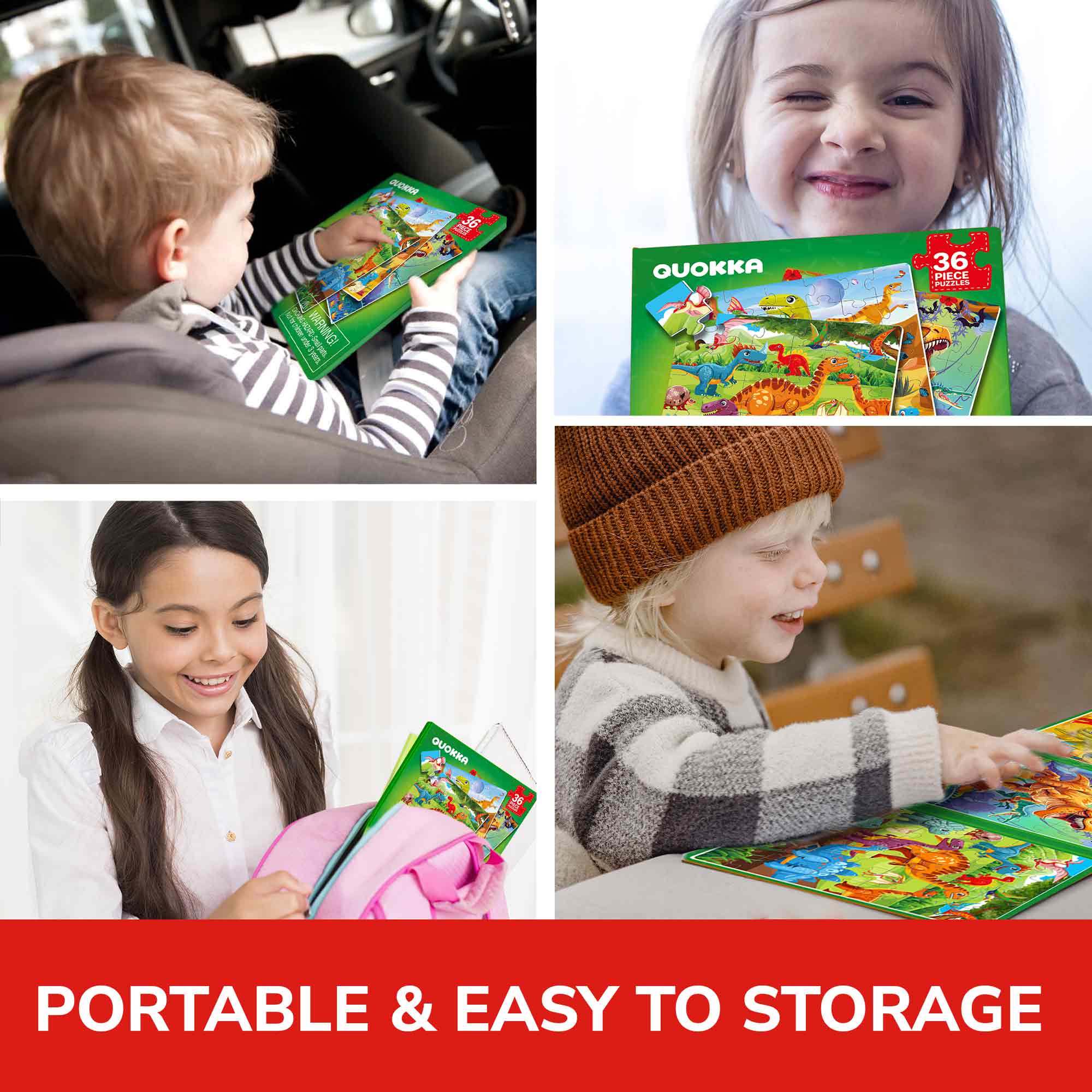 Magnetic Puzzles 3x36 Pcs Puzzles for Kids |Jurassic period - Image 5