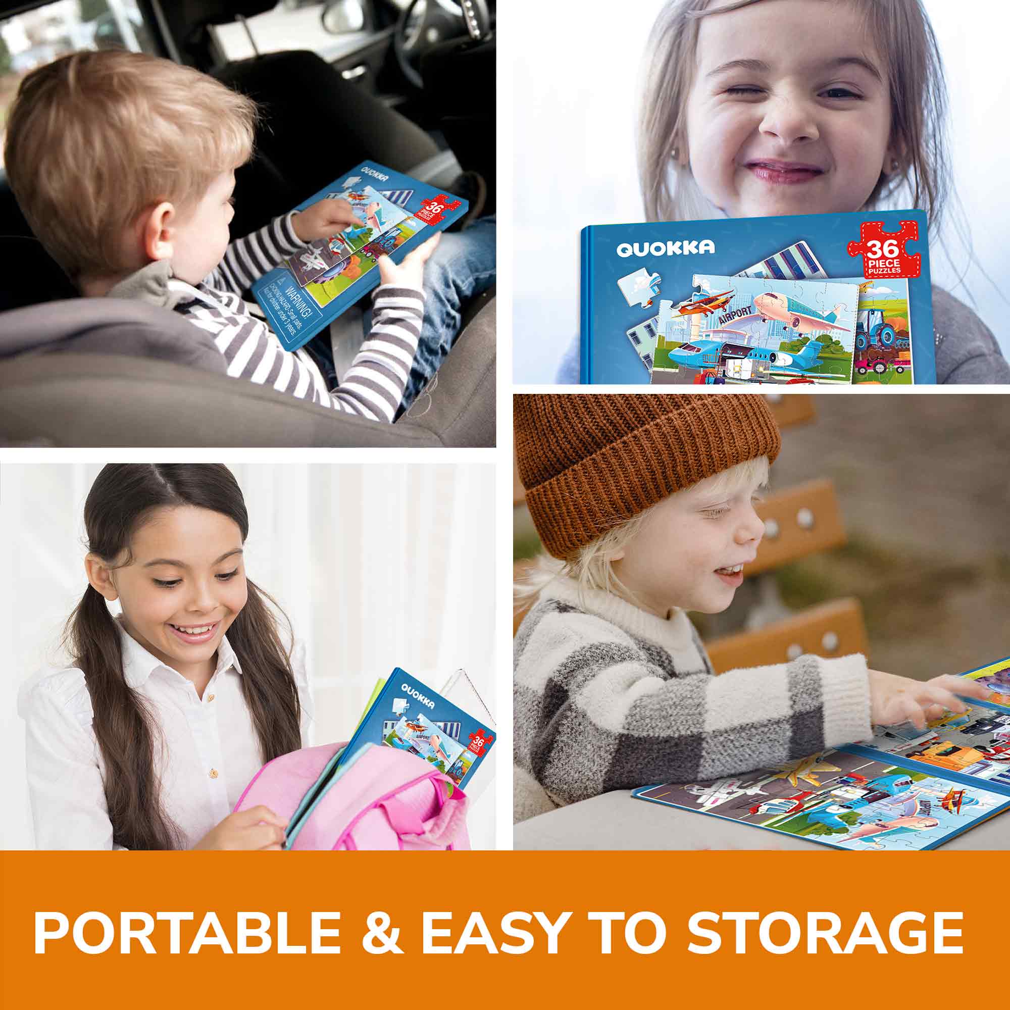 Magnetic Puzzles 3x36 Pcs Puzzles for Kids | Transport - Image 5