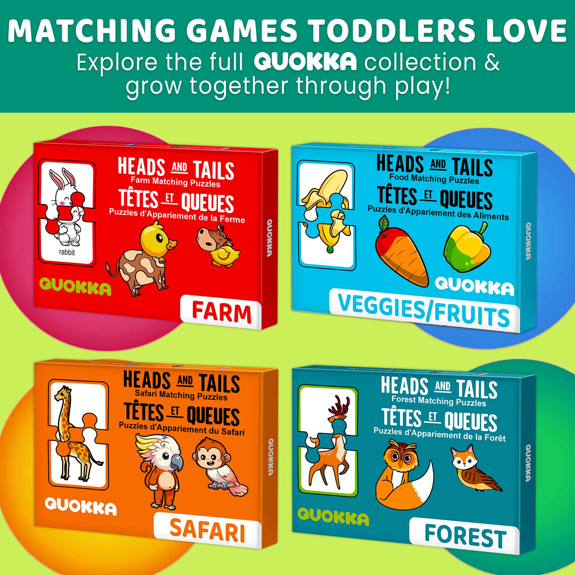 Matching Puzzle for Toddlers - 16 Pairs Farm Animals - Image 6