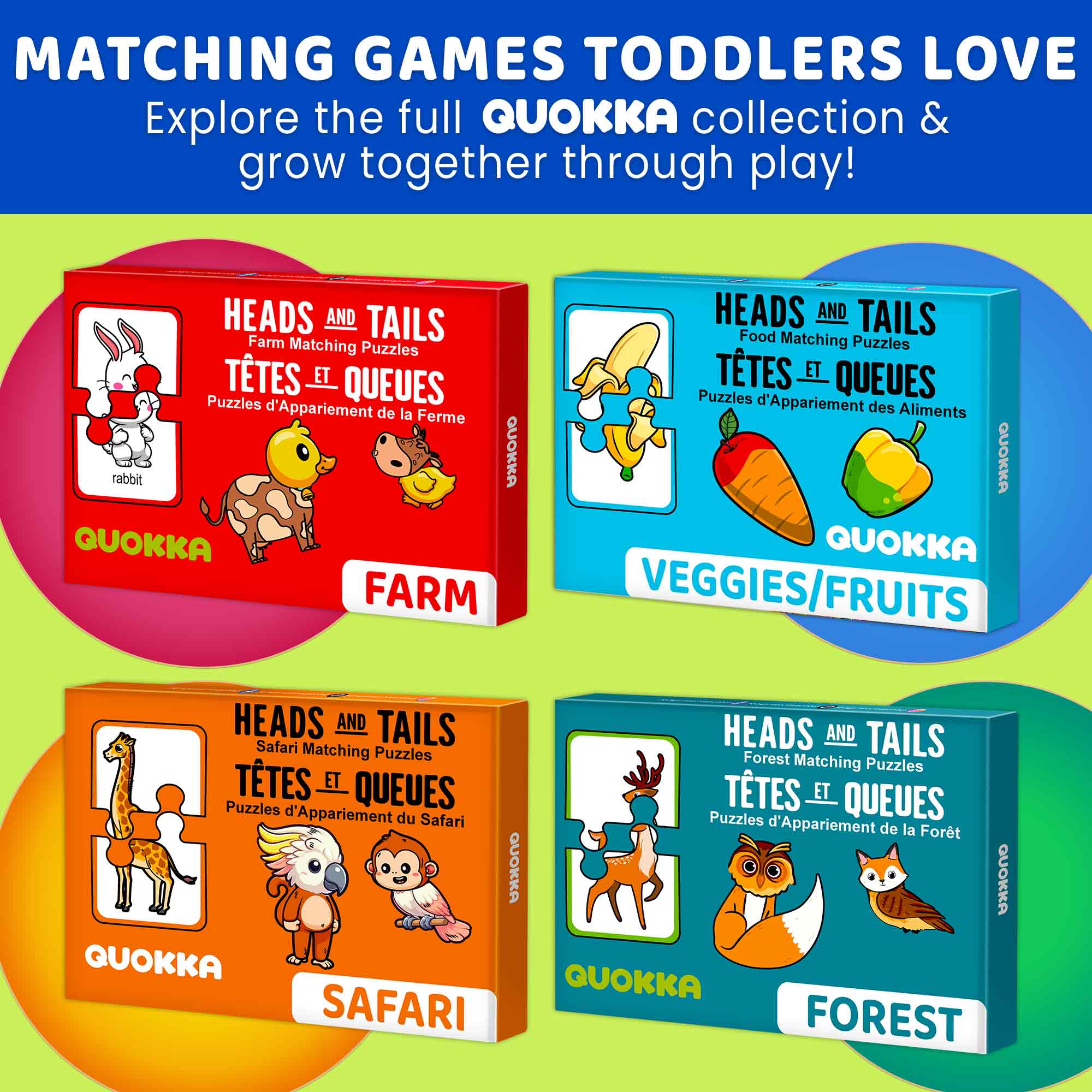 Matching Puzzle for Toddlers - 16 Pairs Wild Animals - Image 6