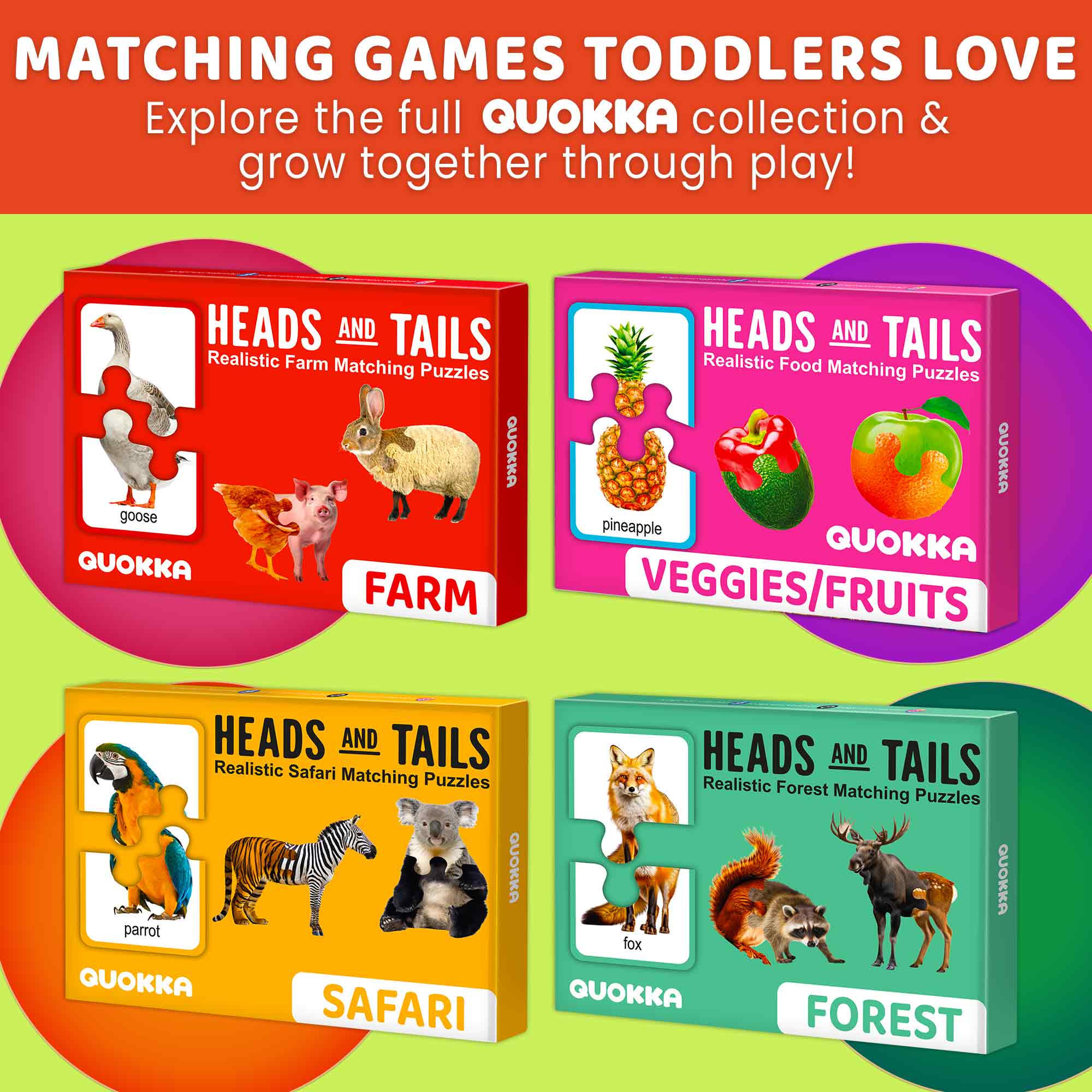 Matching Puzzle for Toddlers - 16 Realistic Pairs Forest Animals - Image 6